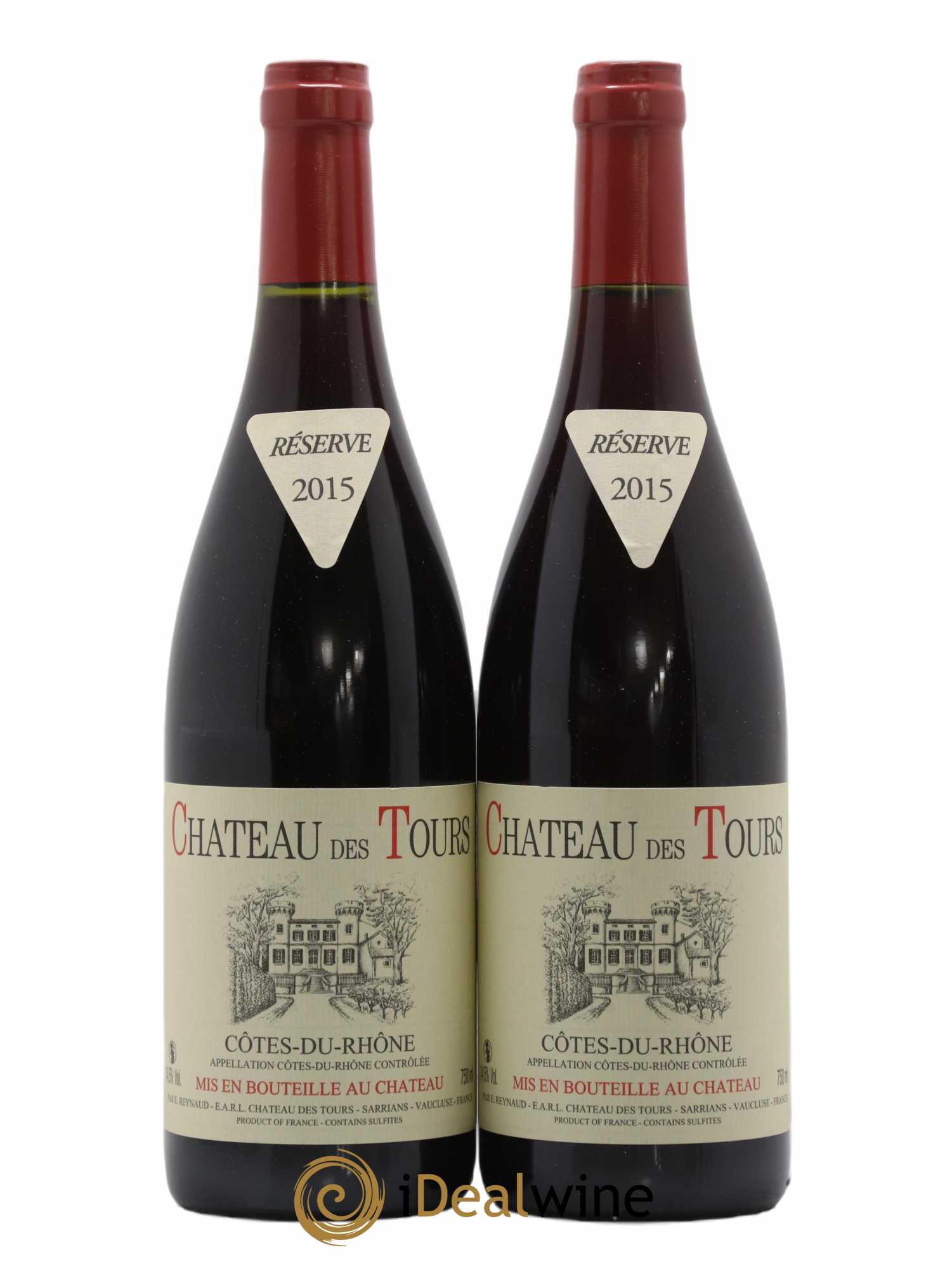 Côtes-du-Rhône Château des Tours Emmanuel Reynaud 2015 - Lot de 2 bouteilles - 0