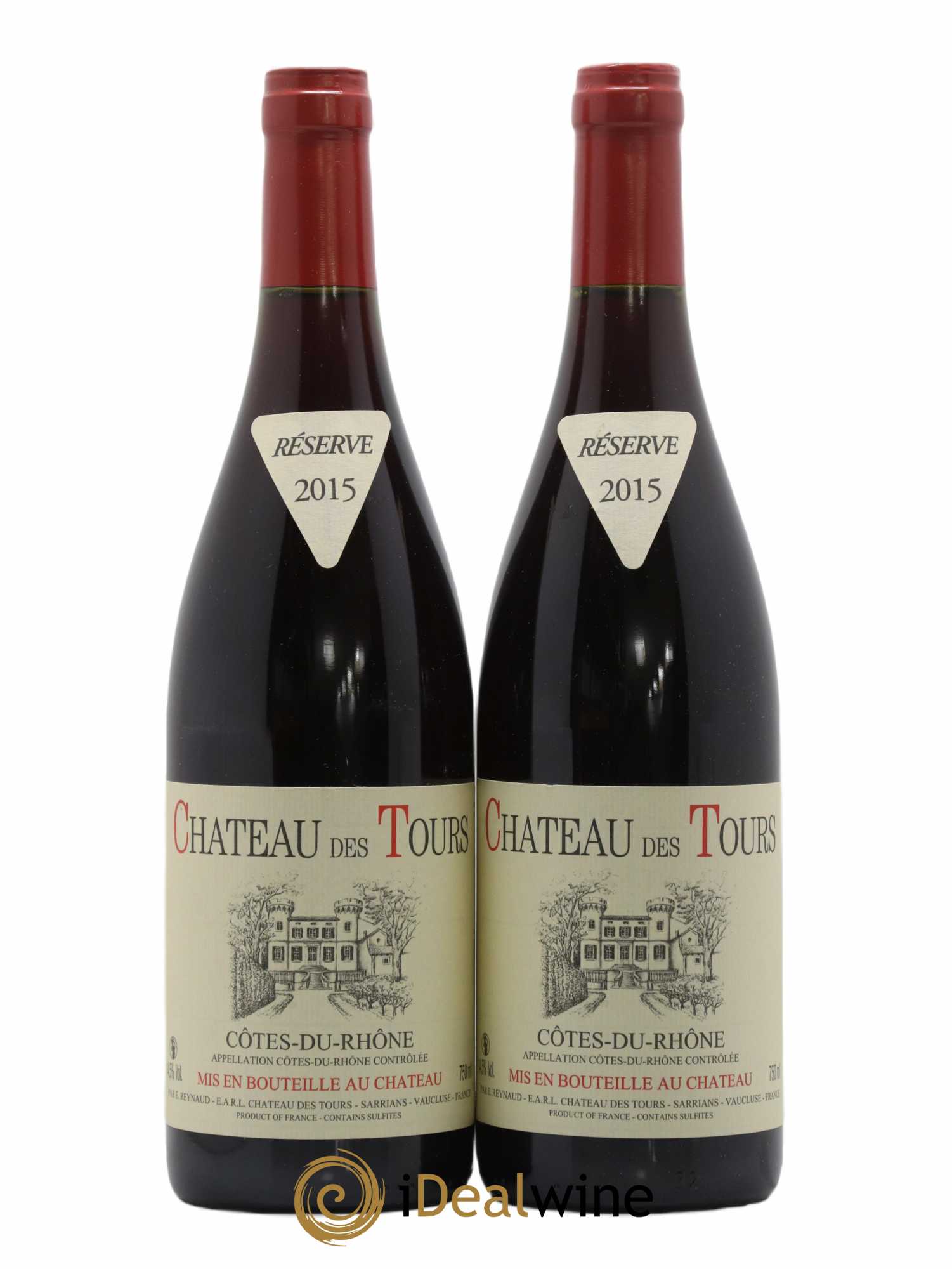 Côtes-du-Rhône Château des Tours Emmanuel Reynaud 2015 - Lot de 2 bouteilles - 0