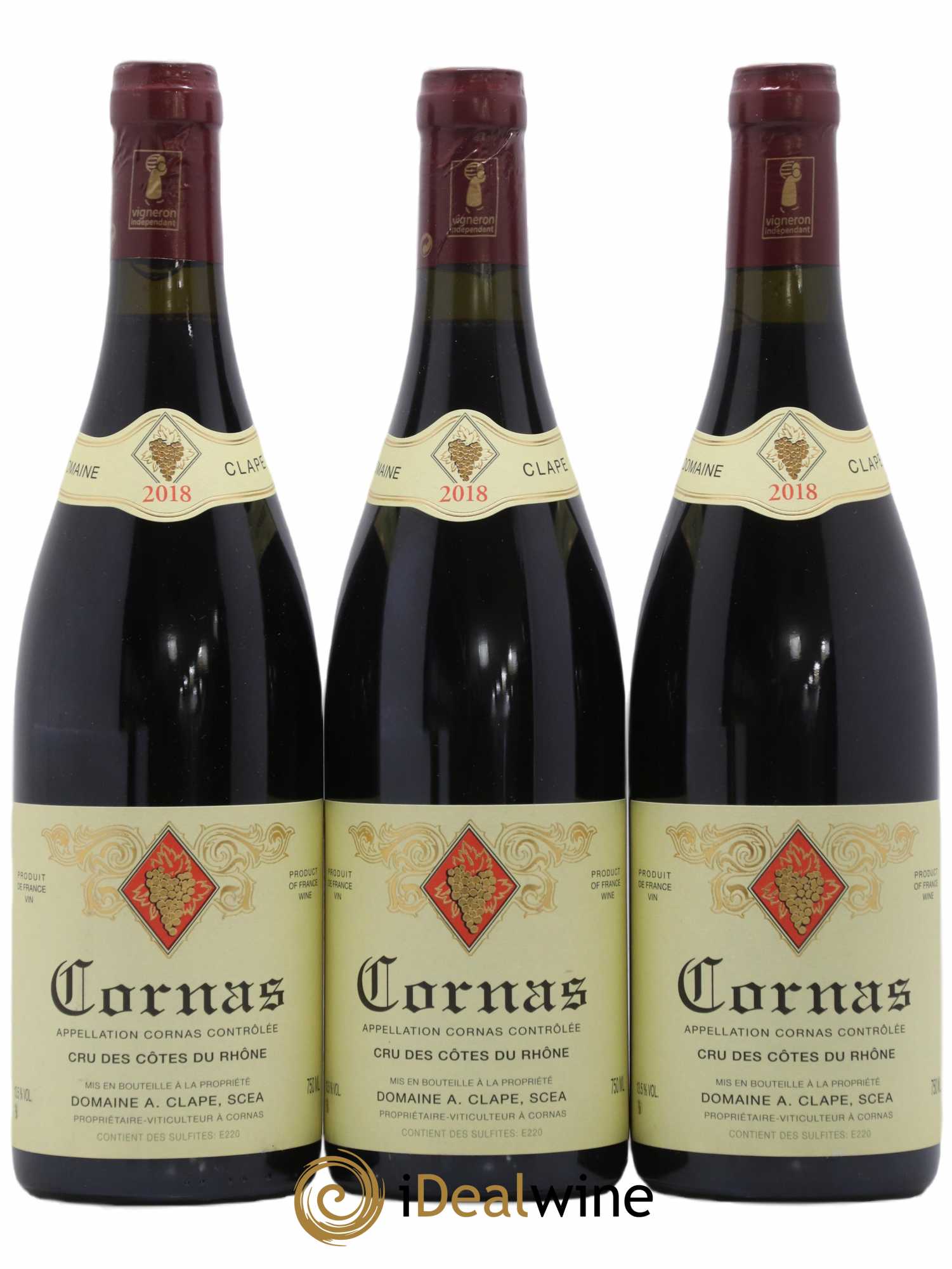 Cornas Auguste Clape 2018 - Lot de 3 bouteilles - 0
