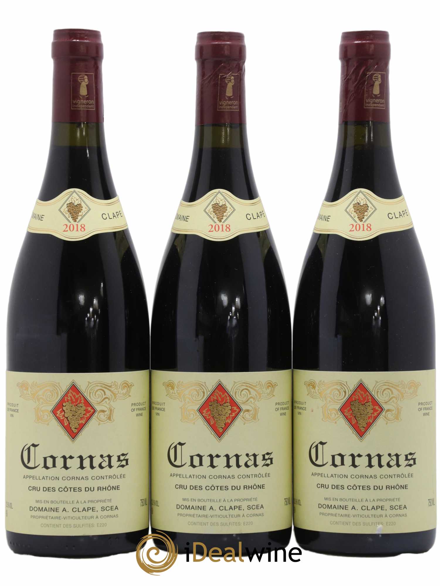 Cornas Auguste Clape 2018 - Lot de 3 bouteilles - 0