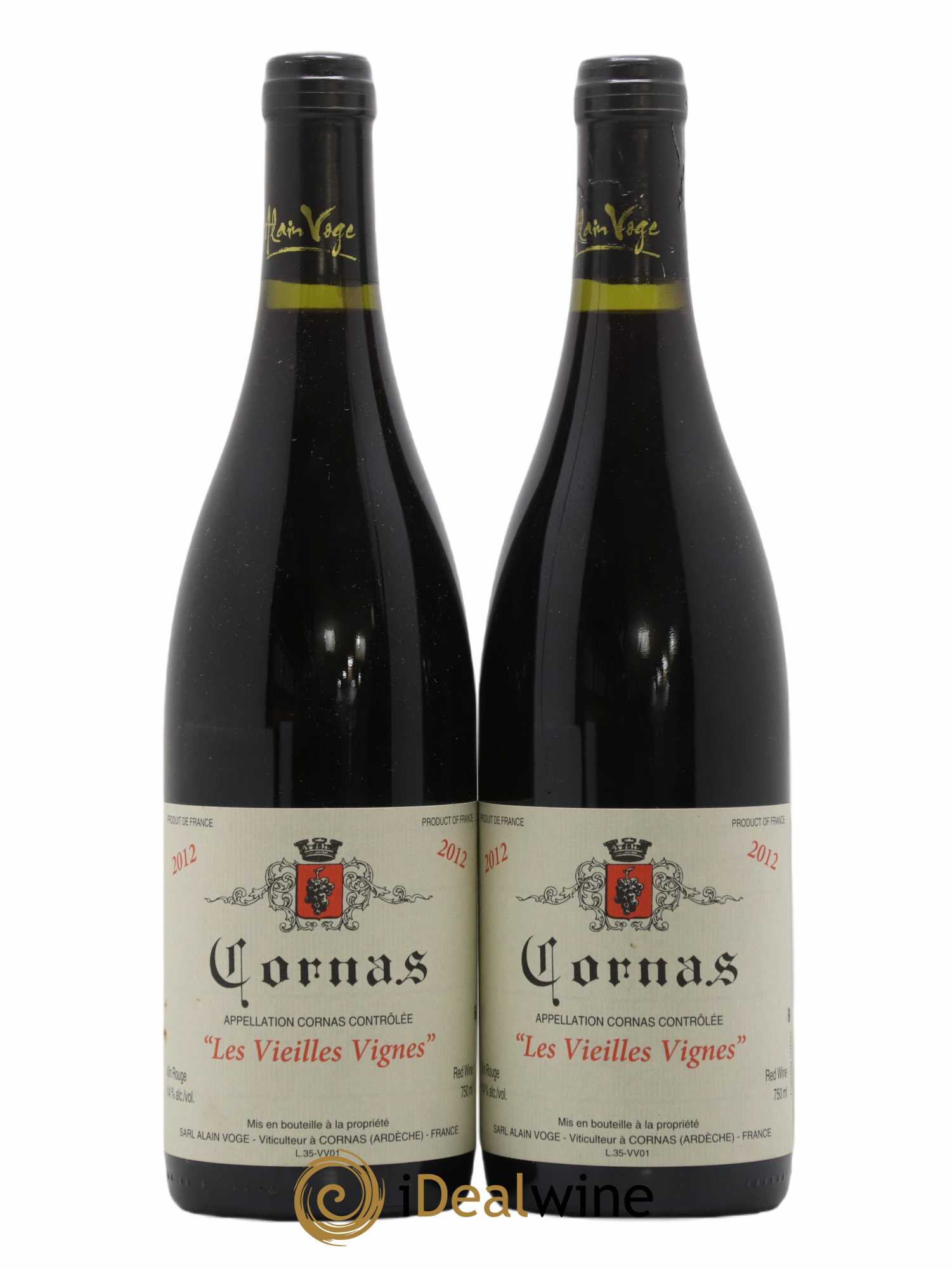 Cornas Les Vieilles Vignes Alain Voge (Domaine) 2012 - Lot de 2 bouteilles - 0