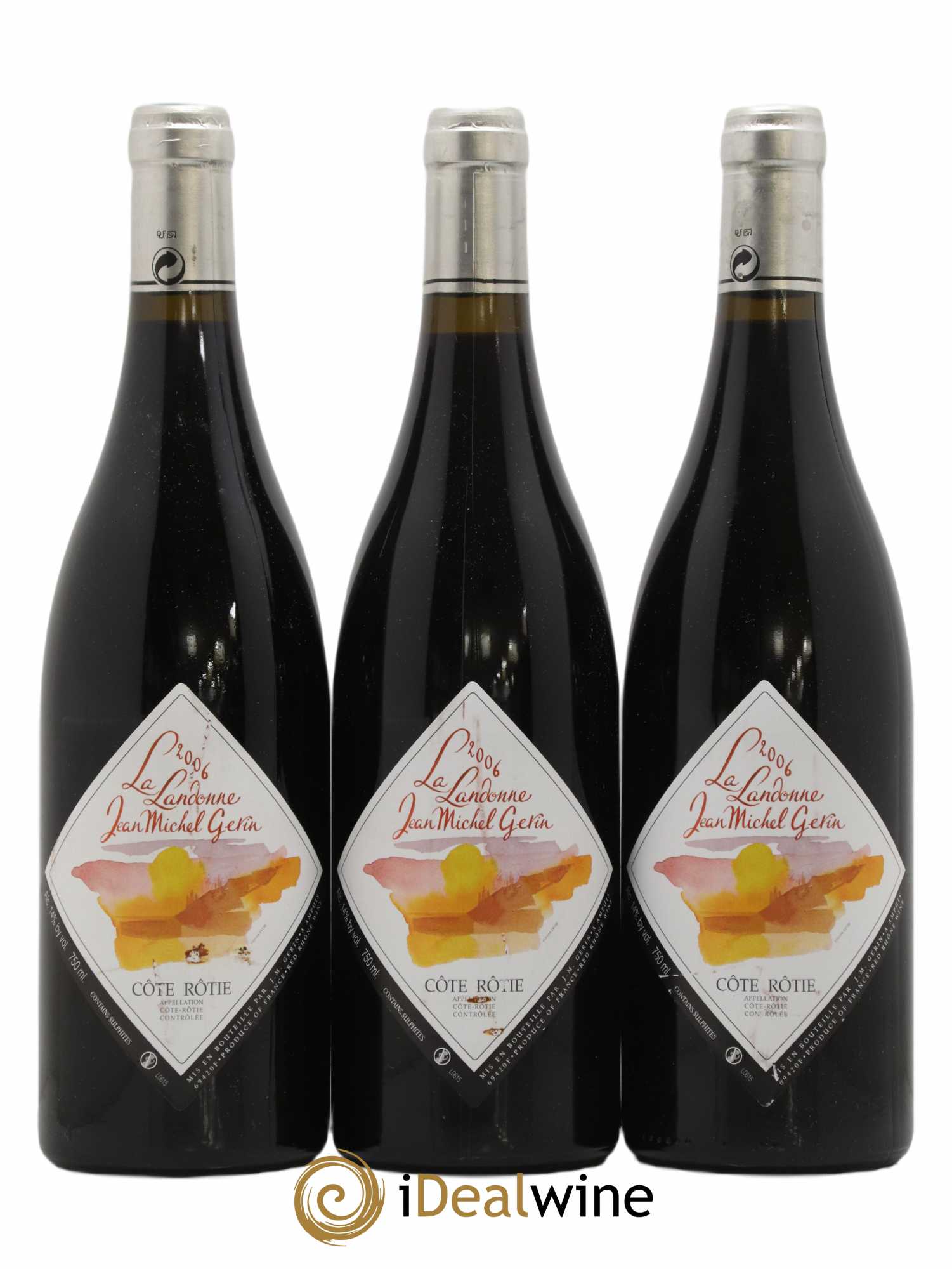 Côte-Rôtie La Landonne Jean-Michel Gerin 2006 - Lot de 3 bouteilles - 0