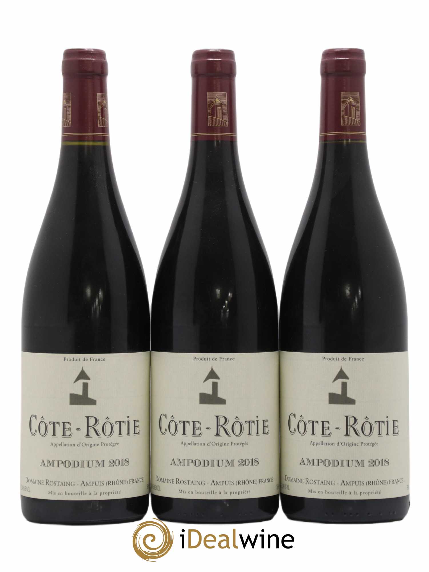 Côte-Rôtie Ampodium René Rostaing 2018 - Lot of 3 bottles - 0