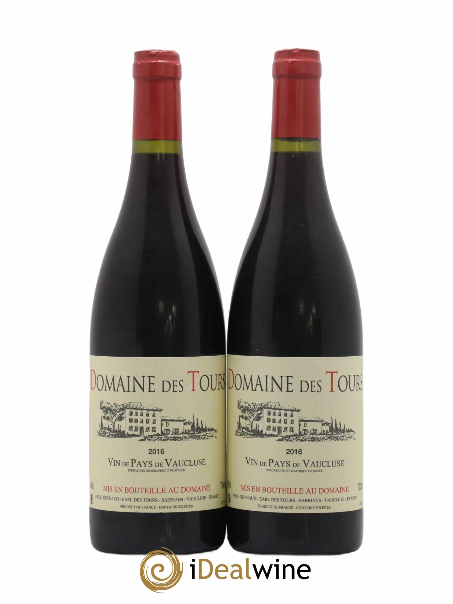 Vaucluse (Vin de Pays de Vaucluse) Domaine des Tours Emmanuel Reynaud 2016 - Lot de 2 bouteilles - 0