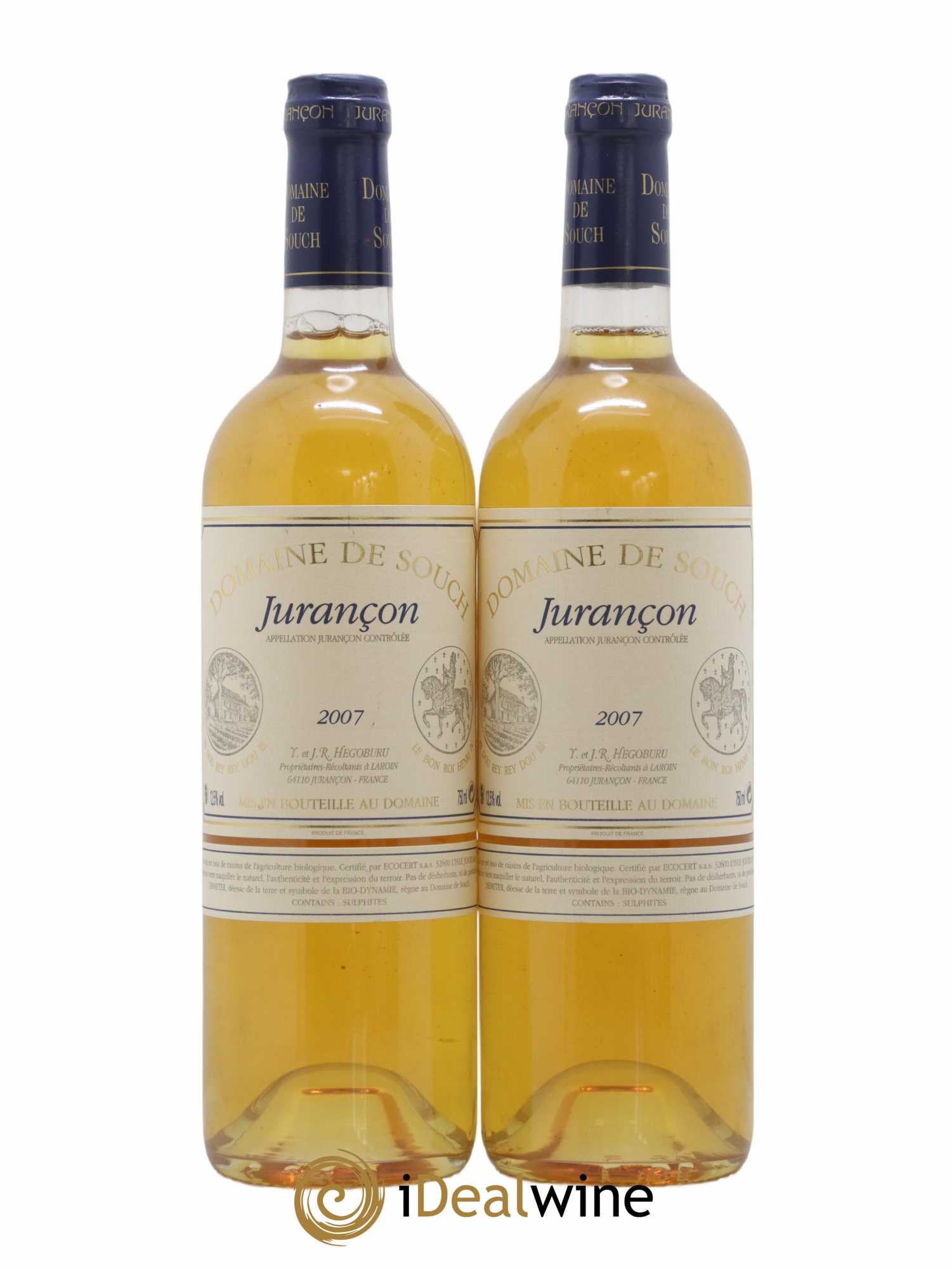 Jurançon Souch (Domaine de) 2007 - Lotto di 2 bottiglie - 0