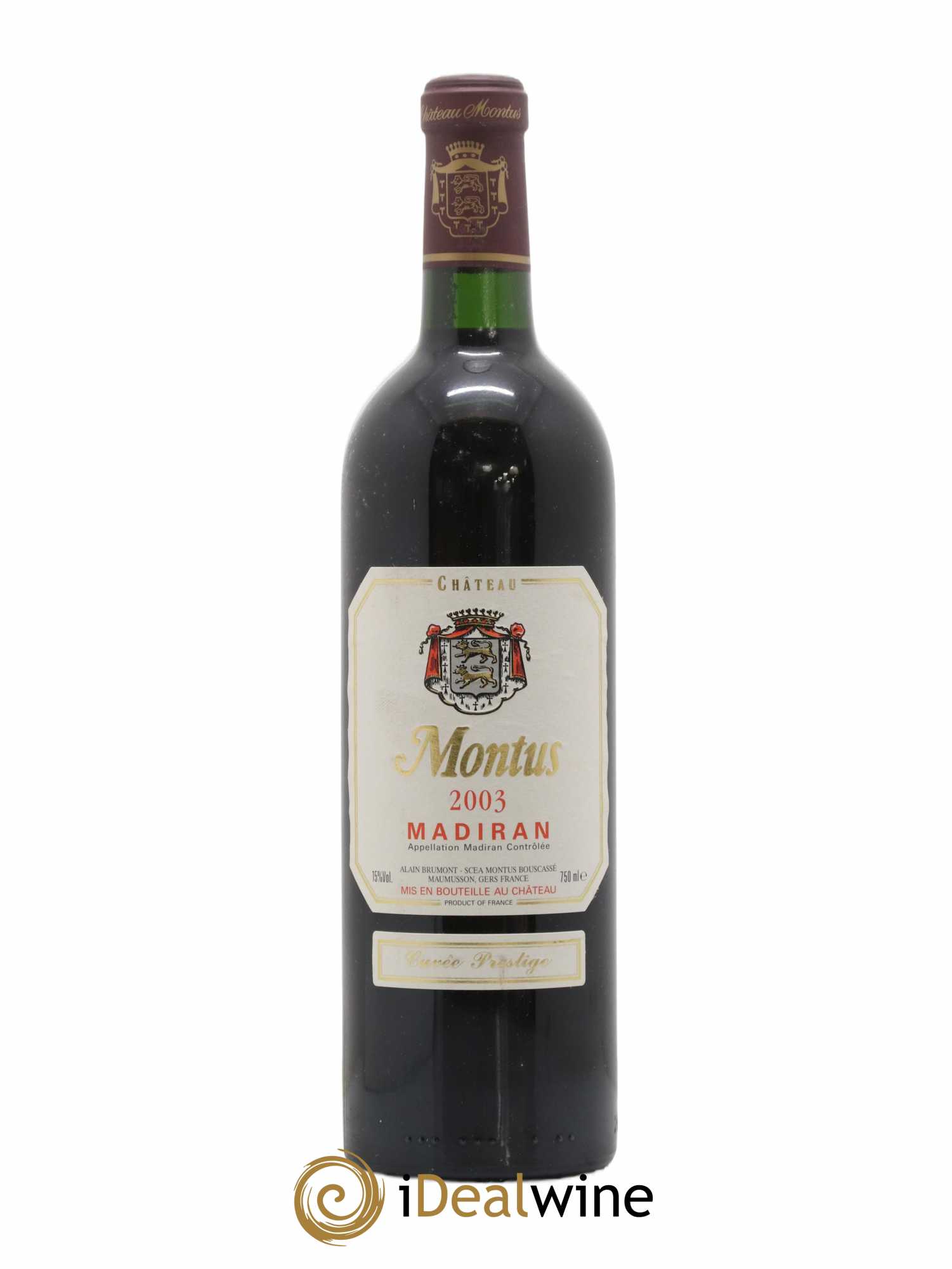 Madiran Château Montus-Prestige Alain Brumont 2003 - Lot de 1 bouteille - 0