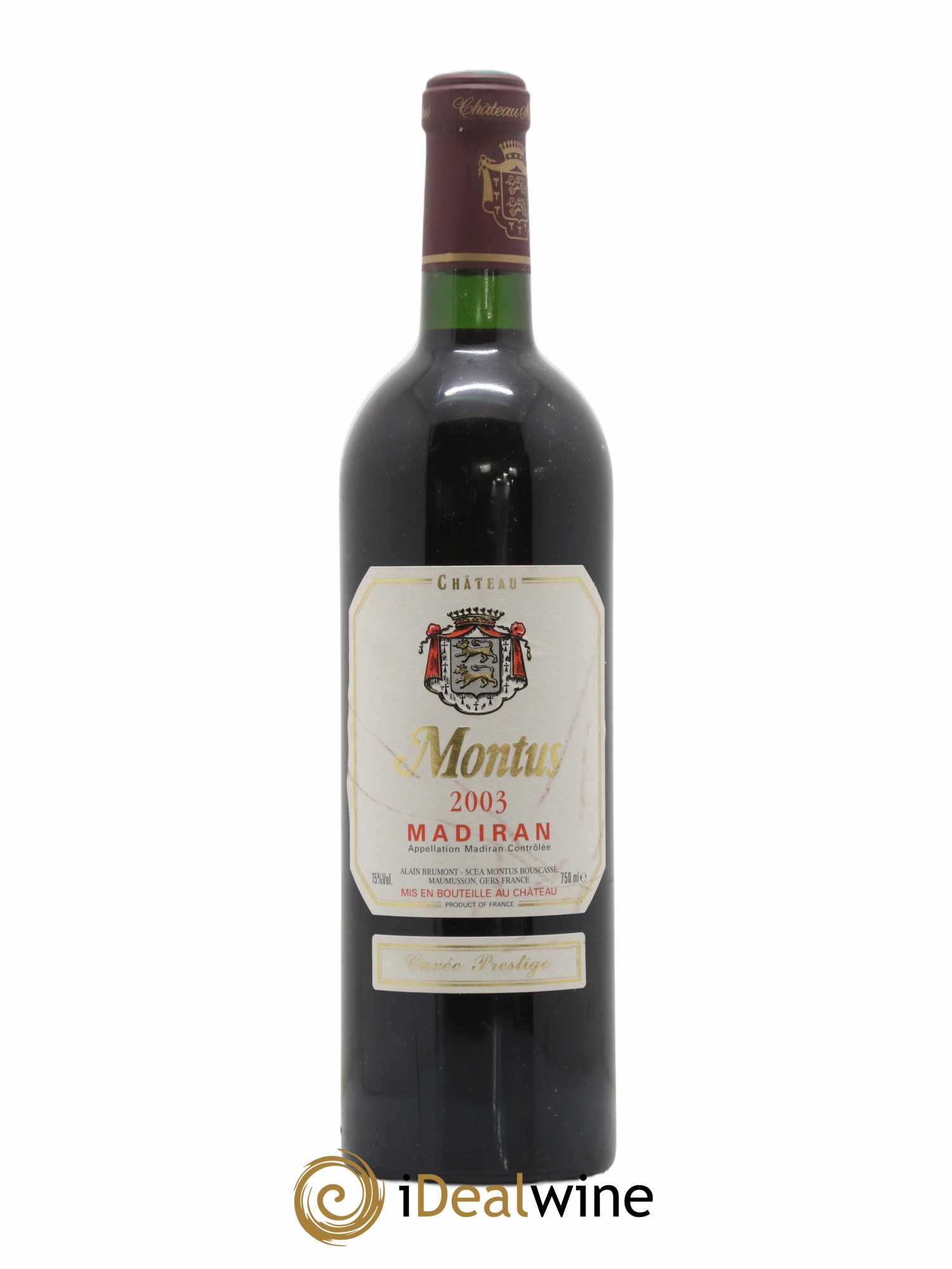 Madiran Château Montus-Prestige Alain Brumont 2003 - Lot de 1 bouteille - 0