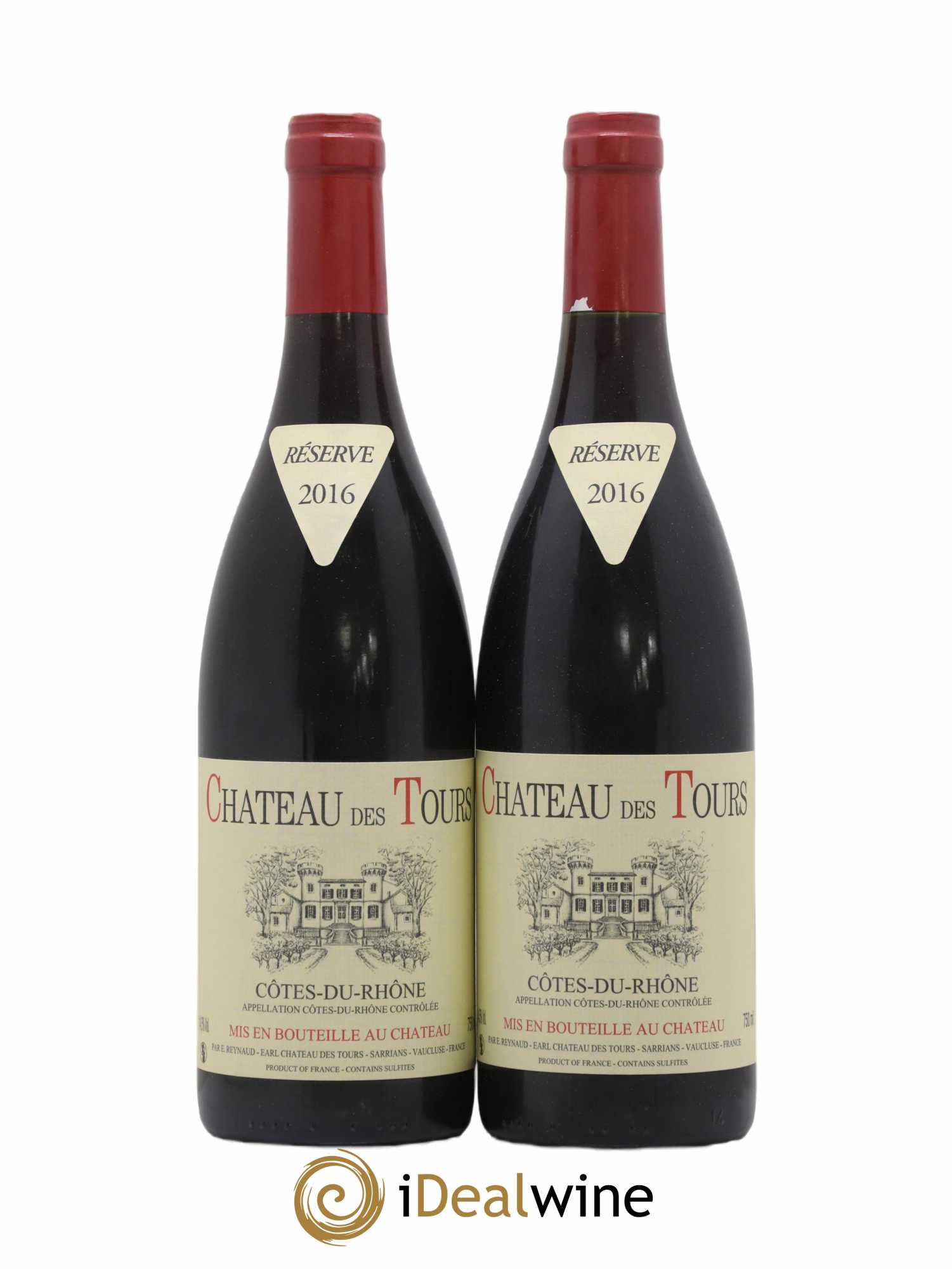 Côtes-du-Rhône Château des Tours Emmanuel Reynaud 2016 - Lot de 2 bouteilles - 0