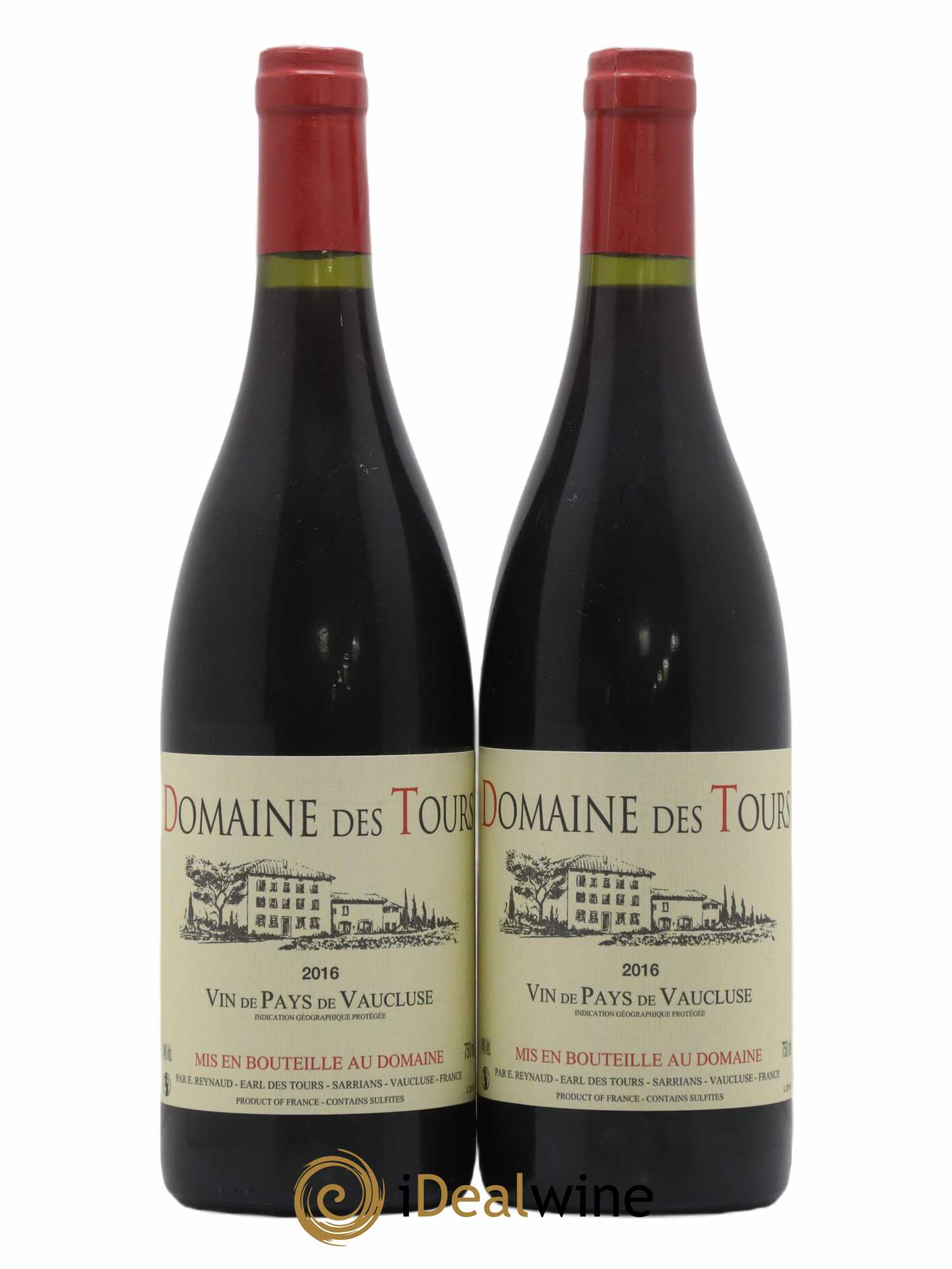 Vaucluse (Vin de Pays de Vaucluse) Domaine des Tours Emmanuel Reynaud 2016 - Lot de 2 bouteilles - 0
