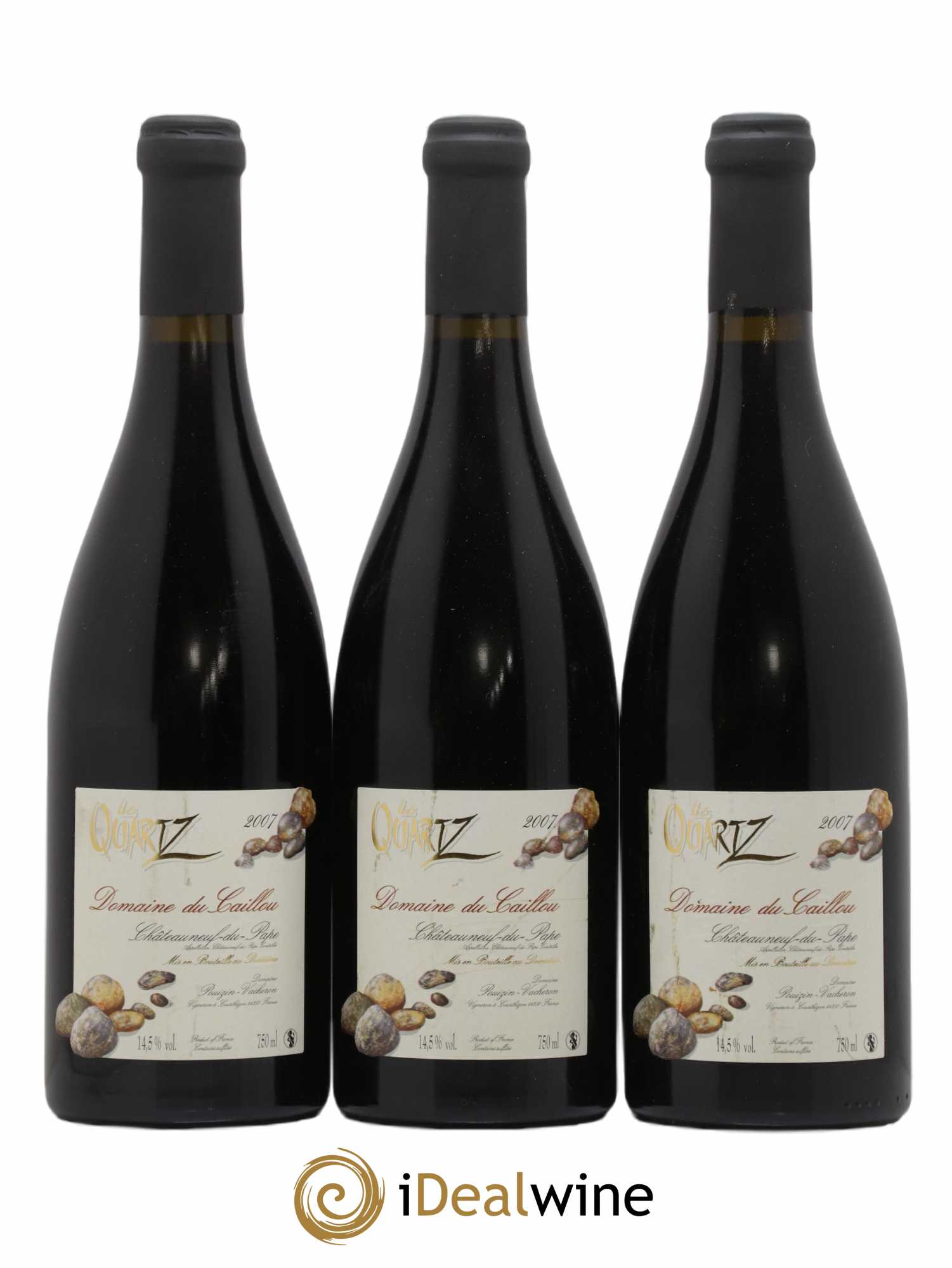 Châteauneuf-du-Pape Les Quartz Clos du Caillou 2007 - Lot de 3 bouteilles - 0