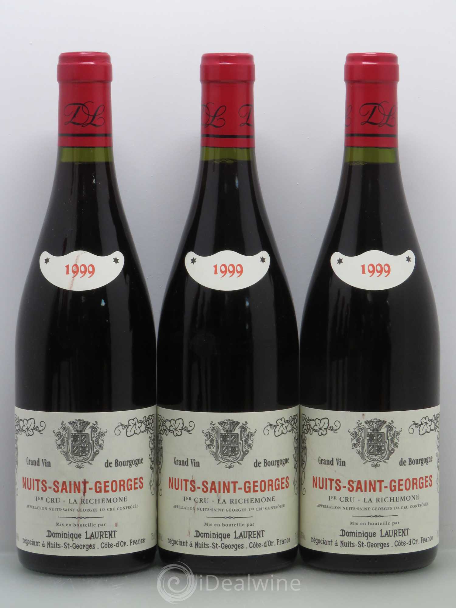 Nuits-Saint-Georges 1er Cru La Richemone Domaine Laurent 1999 - Lot de 6 bouteilles - 1