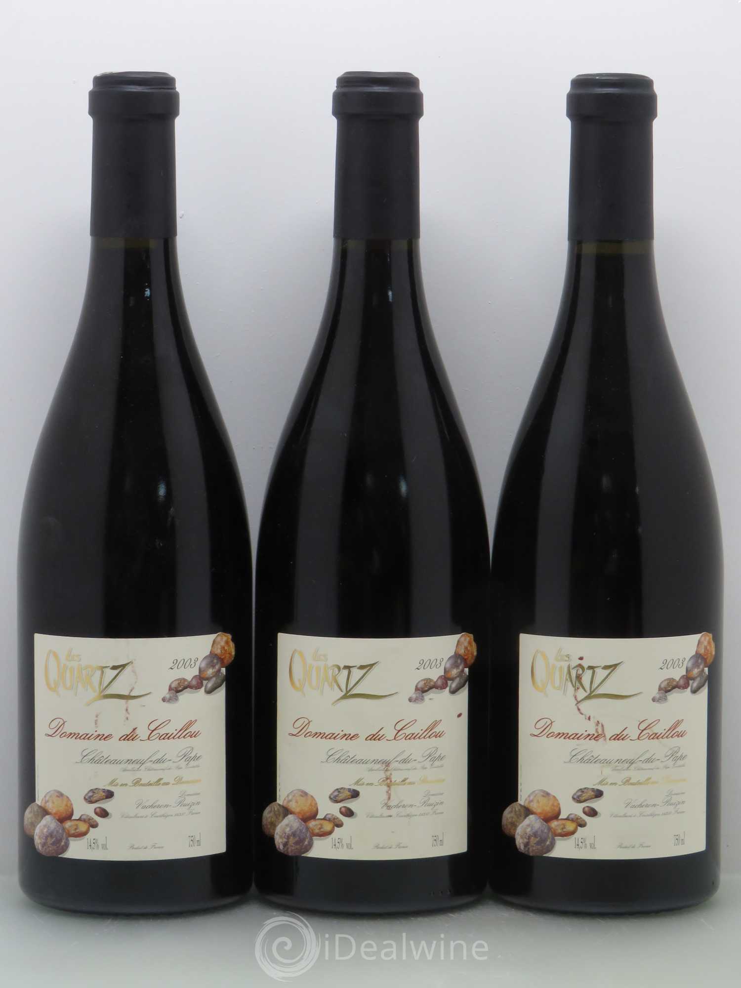Châteauneuf-du-Pape Les Quartz Clos du Caillou 2003 - Lot de 6 bouteilles - 2