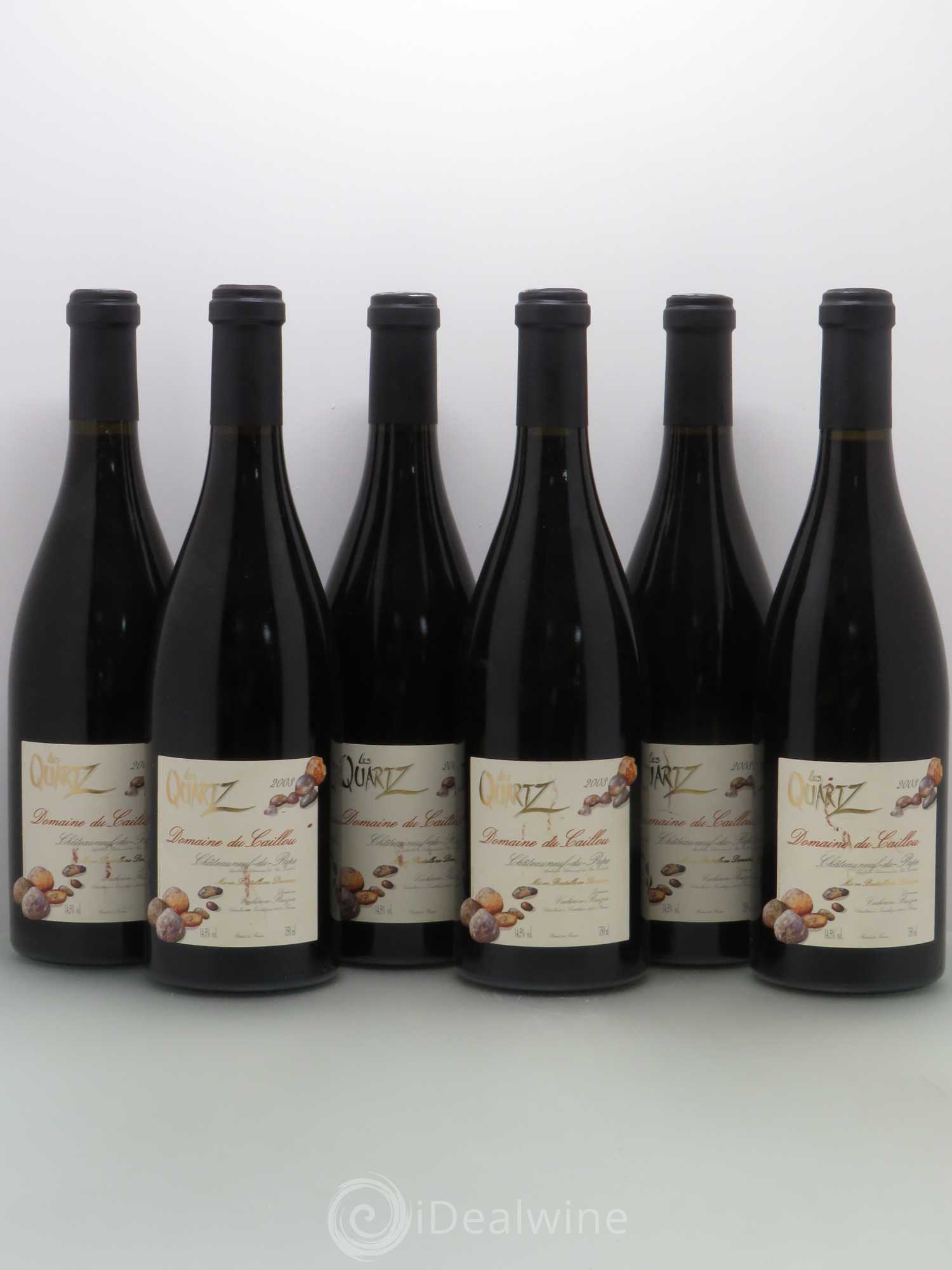 Châteauneuf-du-Pape Les Quartz Clos du Caillou 2003 - Lot de 6 bouteilles - 0