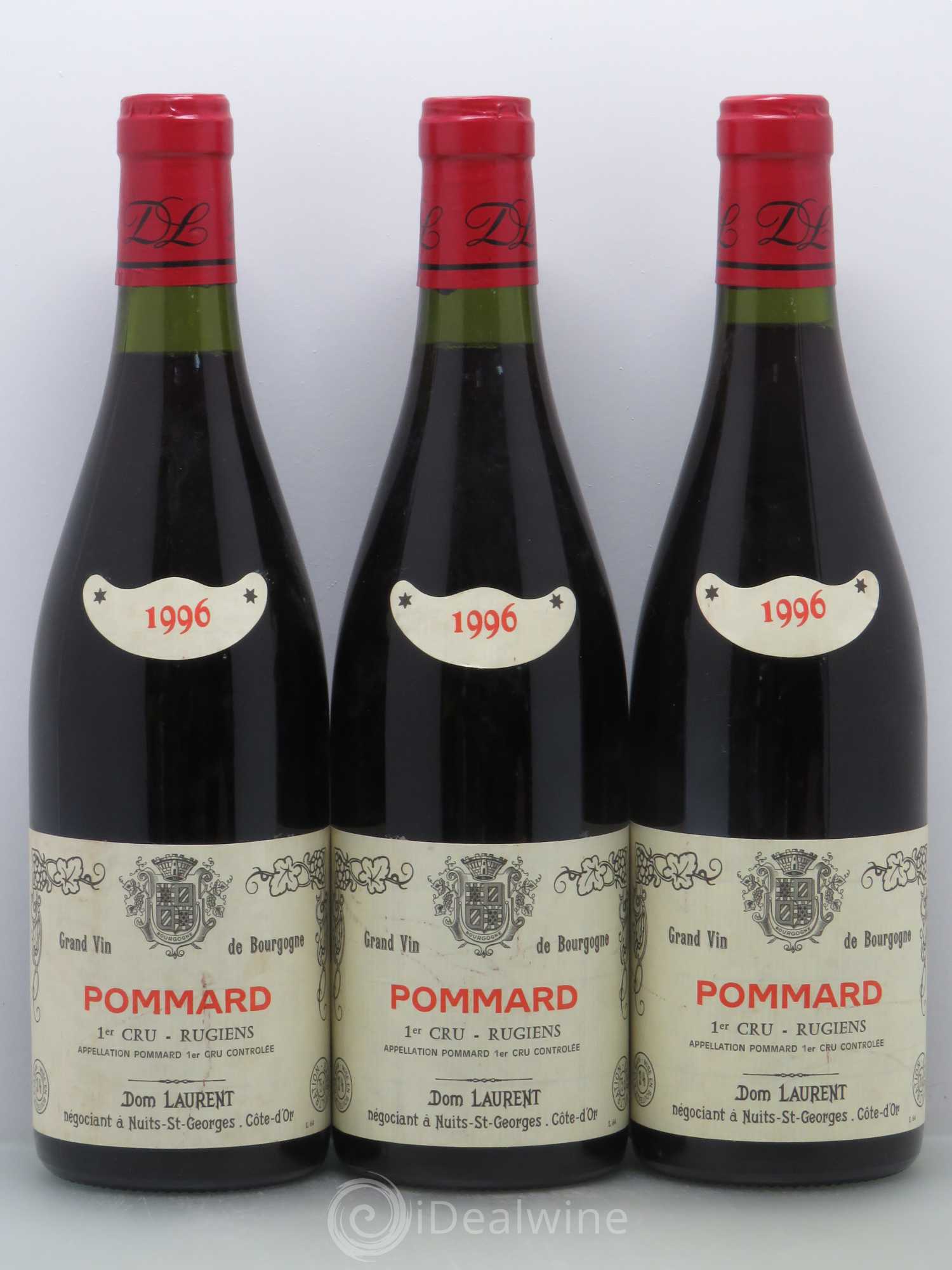 Pommard 1er Cru Rugiens Laurent Père et Fils 1er Cru 1996 - Lot de 3 bouteilles - 0