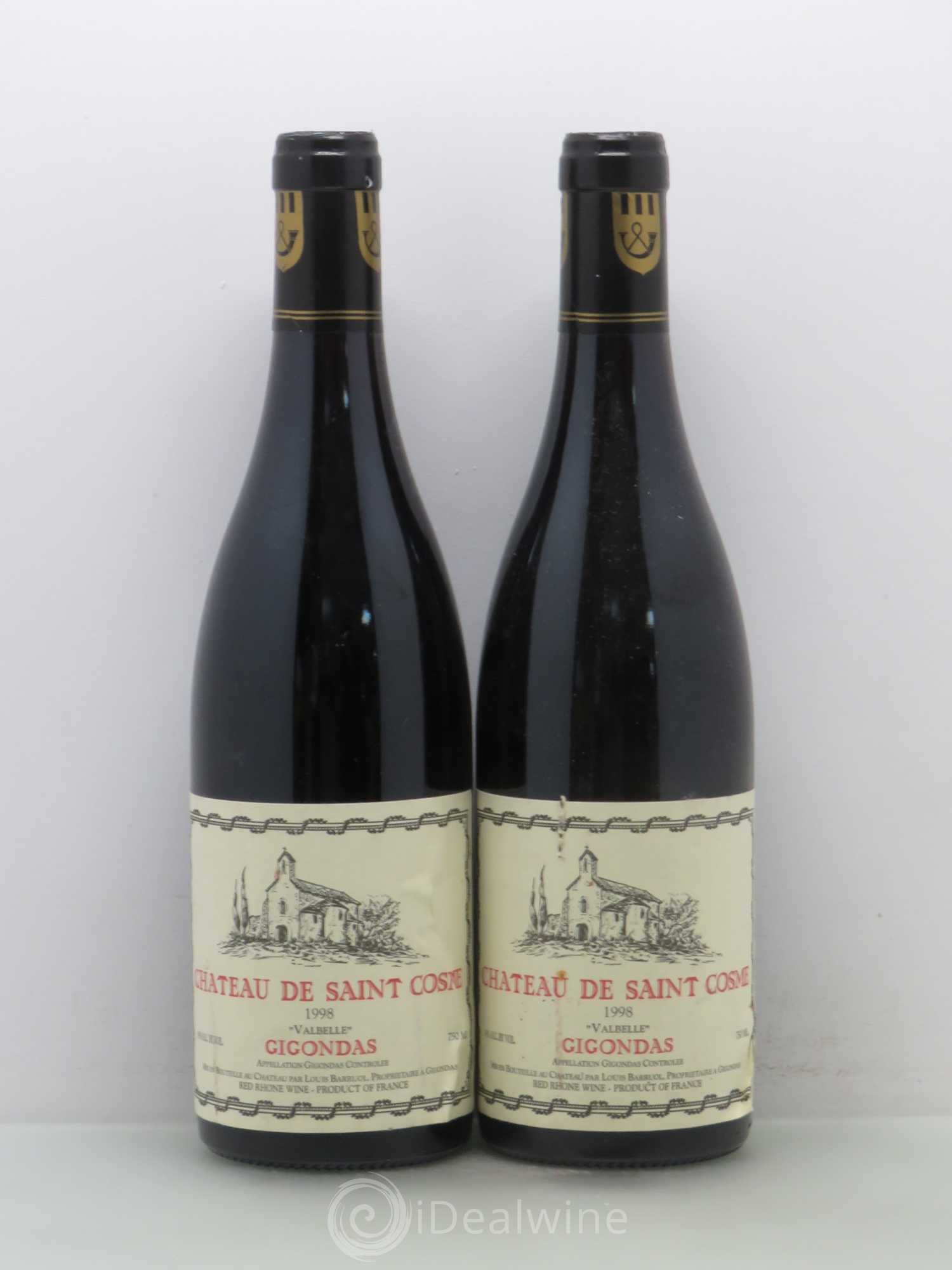 Gigondas Saint Cosme Valbelle 1998 - Lot de 5 bouteilles - 2