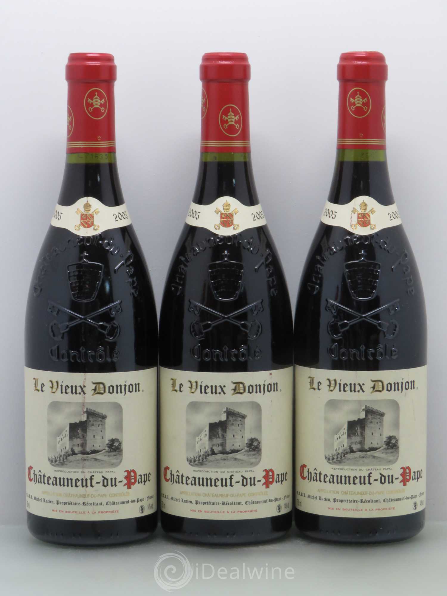Châteauneuf-du-Pape Le Vieux Donjon Michel Lucien 2005 - Lot de 6 bouteilles - 1