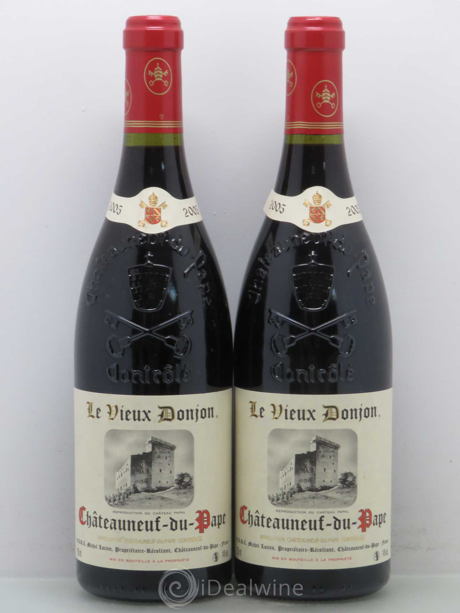 Châteauneuf-du-Pape Le Vieux Donjon Michel Lucien 2005 - Lot de 2 bouteilles - 0