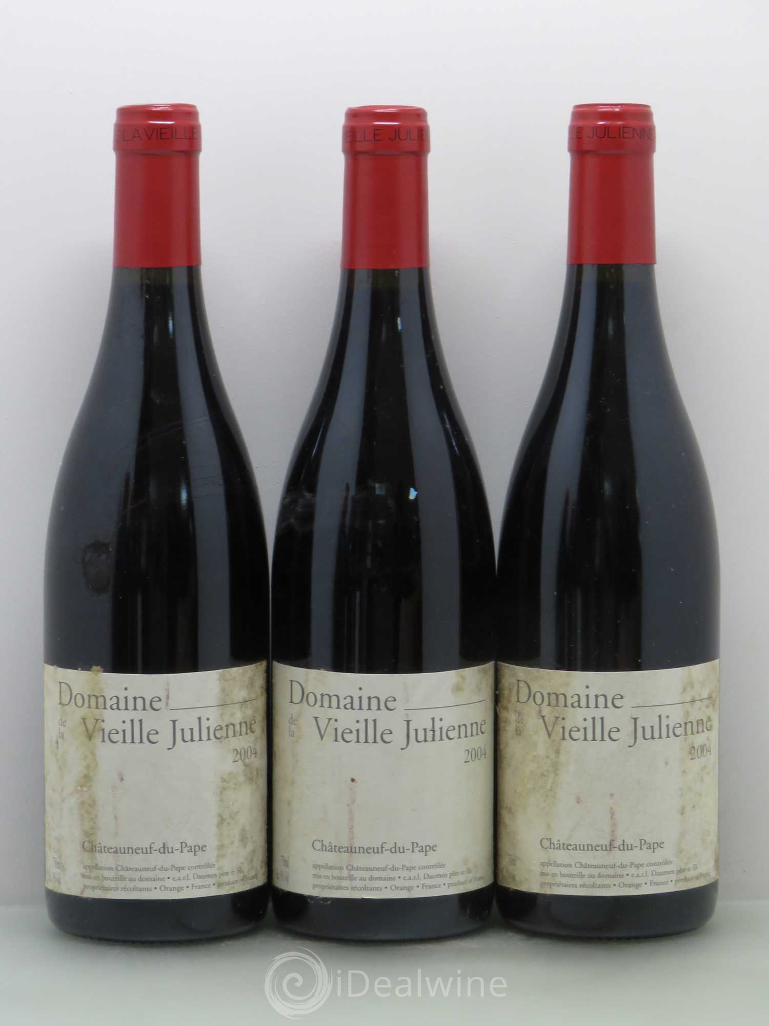 Châteauneuf-du-Pape Vieille Julienne (Domaine de la) Jean-Paul Daumen 2004 - Lot de 6 bouteilles - 1