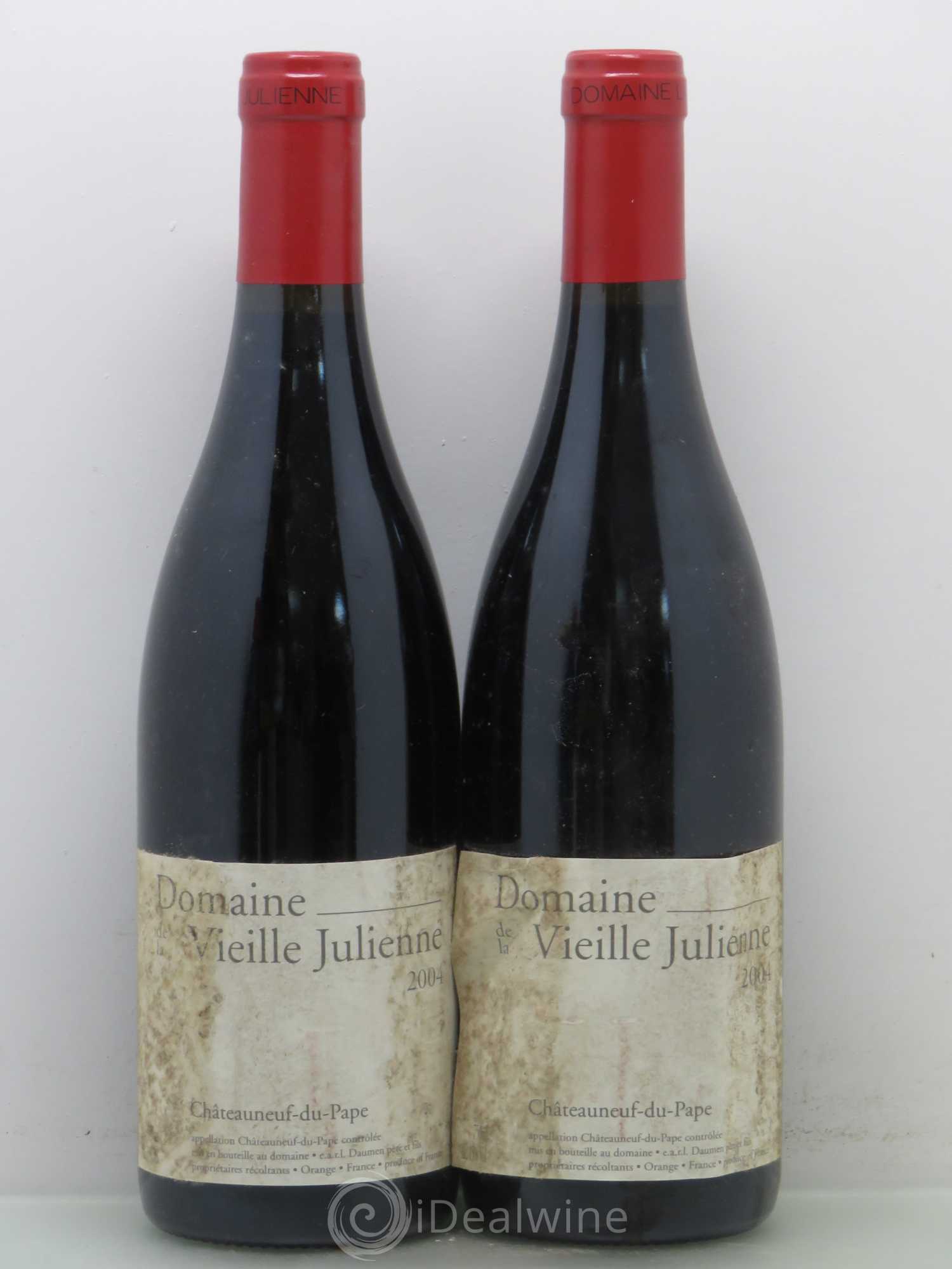 Châteauneuf-du-Pape Vieille Julienne (Domaine de la) Jean-Paul Daumen 2004 - Lot de 2 bouteilles - 0