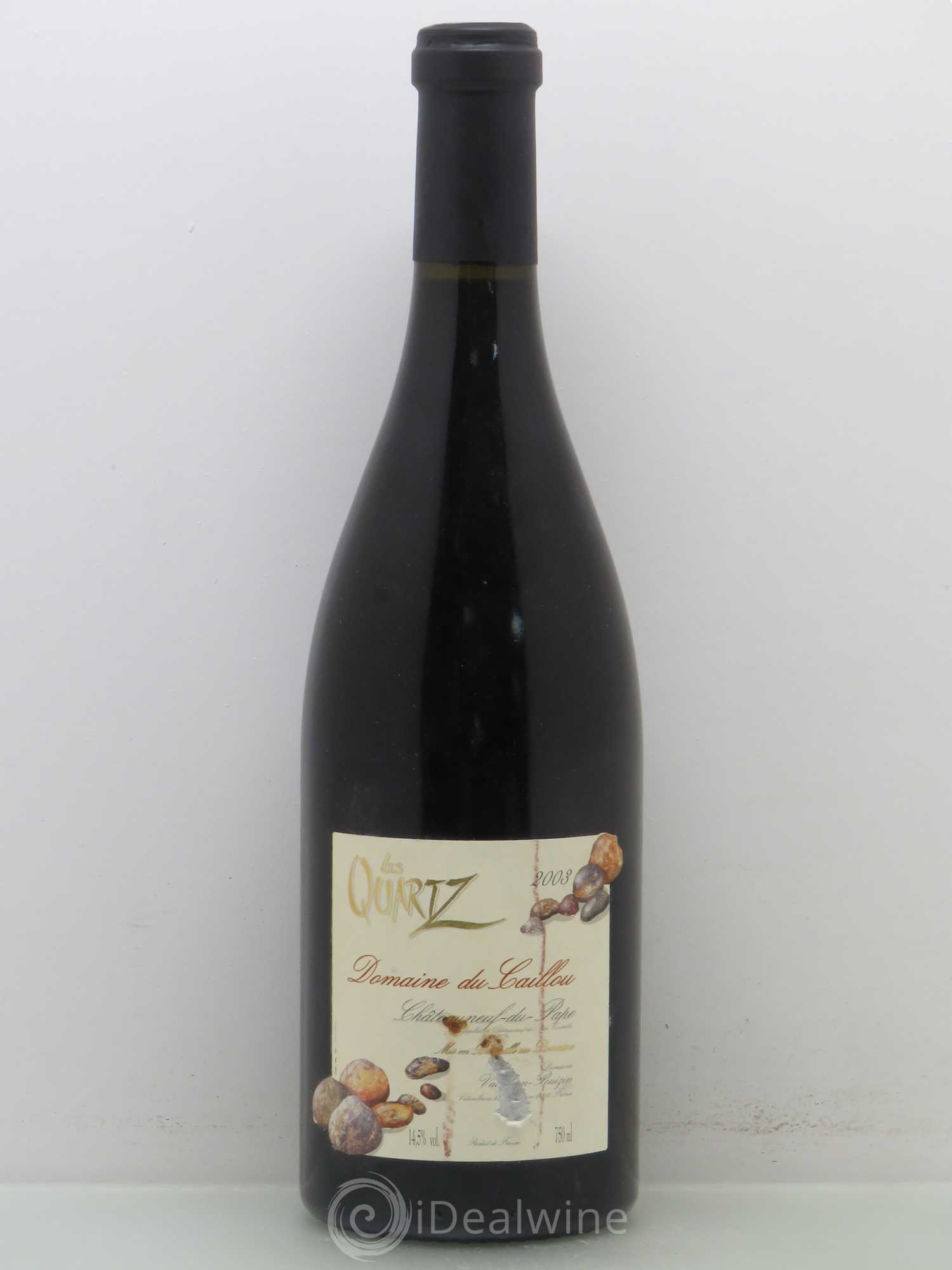 Châteauneuf-du-Pape Les Quartz Clos du Caillou 2003 - Lot de 1 bouteille - 0