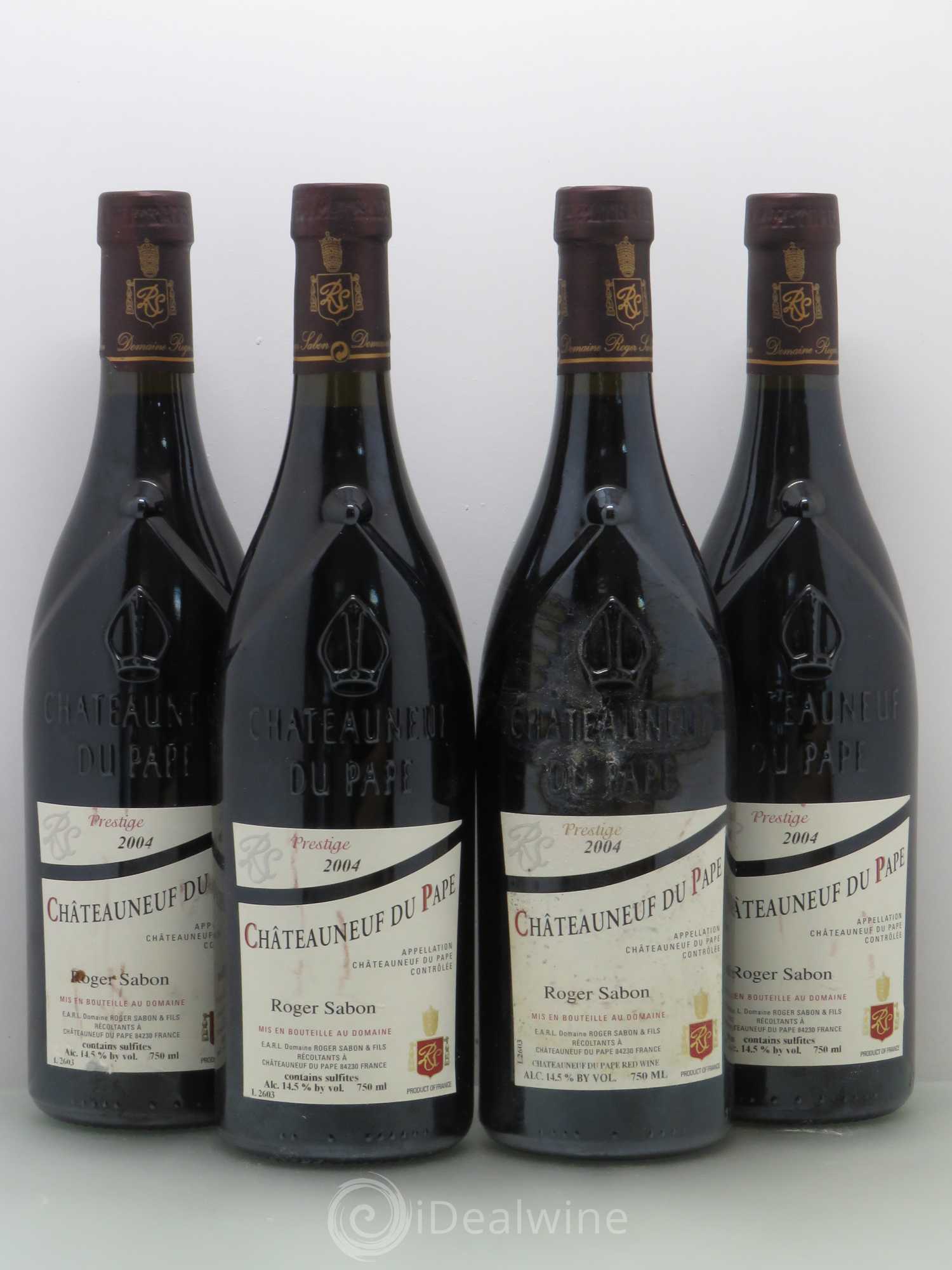 Châteauneuf-du-Pape Cuvée Prestige Roger Sabon (Domaine) 2004 - Lot de 8 bouteilles - 2