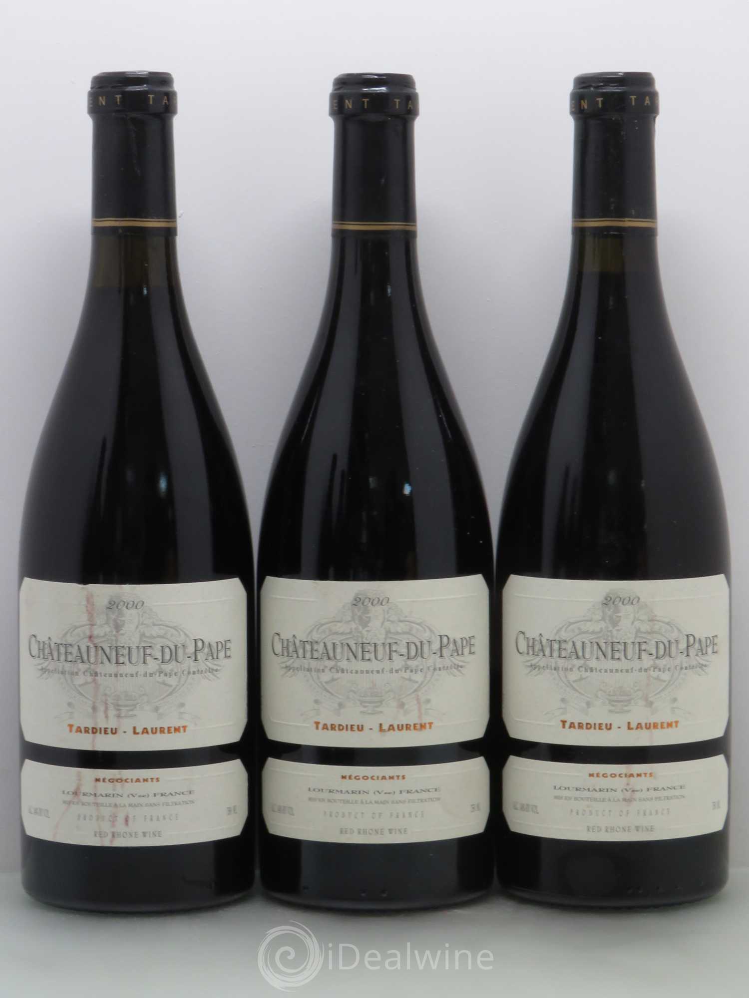 Châteauneuf-du-Pape Domaine Tardieu-Laurent Famille Tardieu 2000 - Lot de 6 bouteilles - 1
