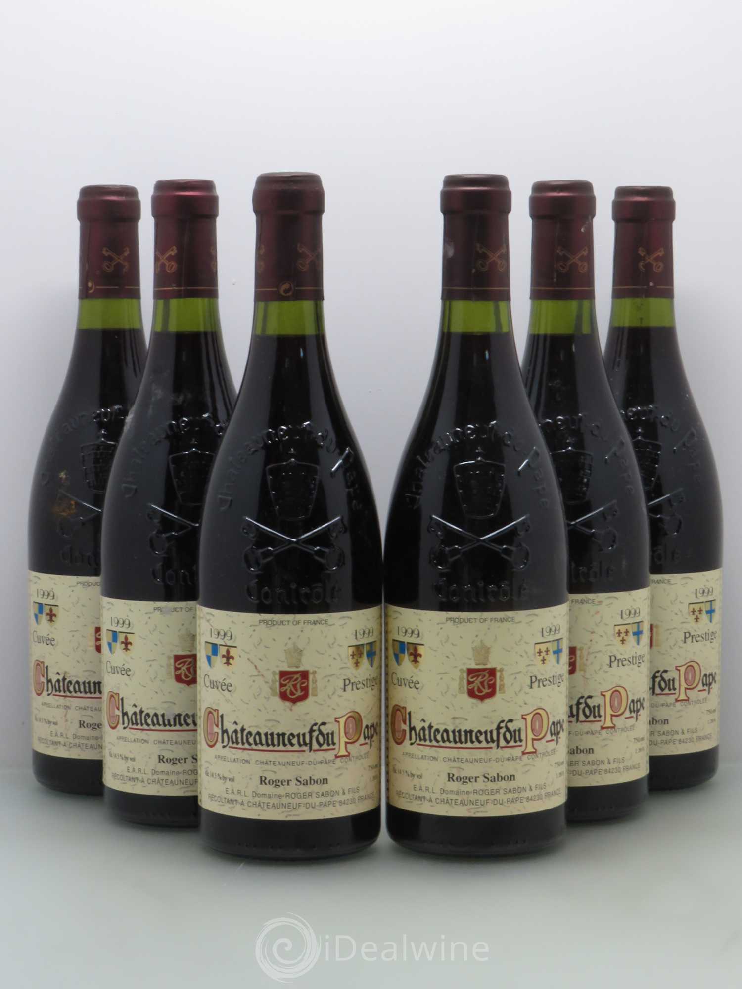 Châteauneuf-du-Pape Cuvée Prestige Roger Sabon (Domaine) 1999 - Lot de 6 bouteilles - 0