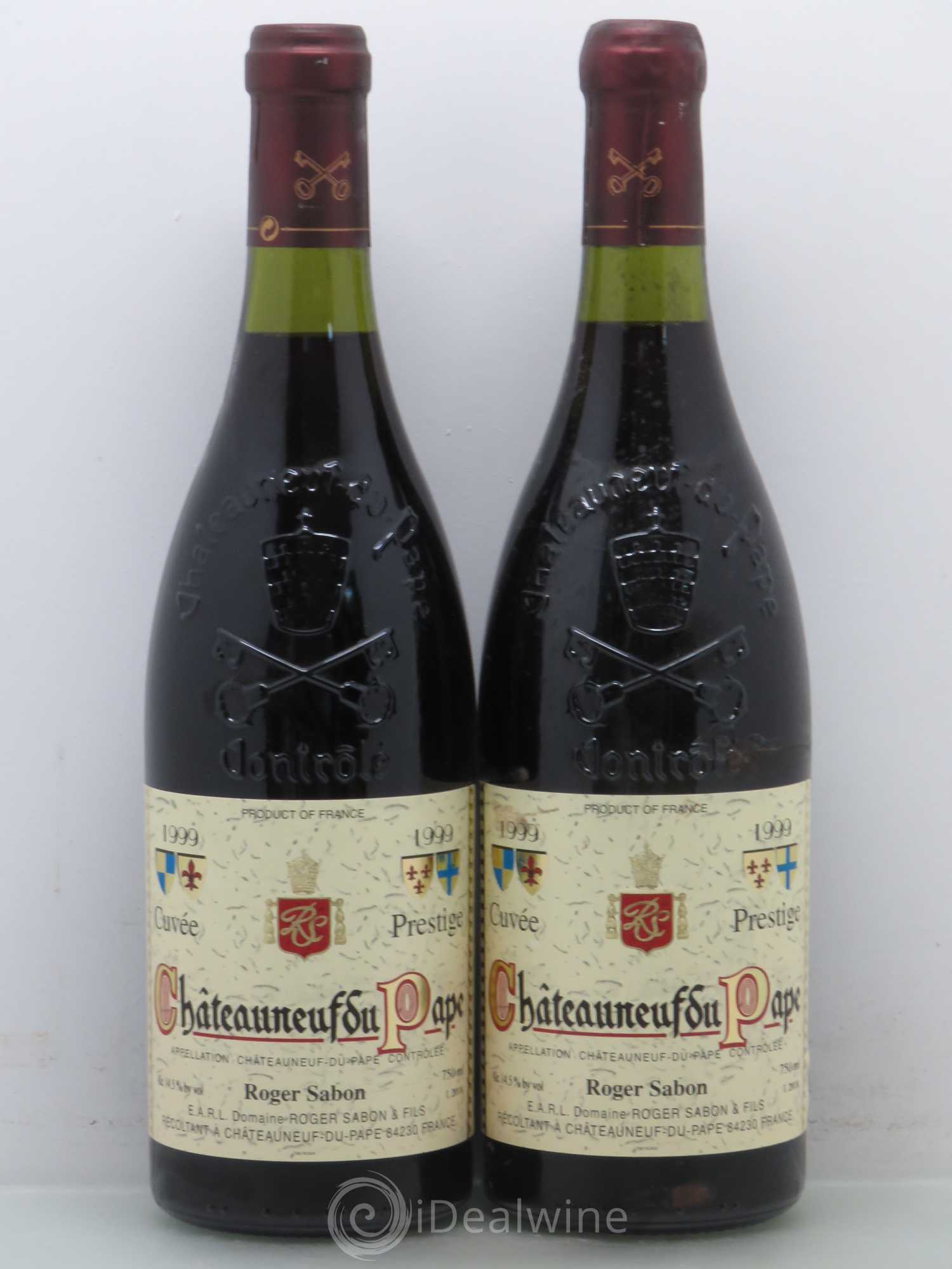Châteauneuf-du-Pape Cuvée Prestige Roger Sabon (Domaine) 1999 - Lot de 2 bouteilles - 0