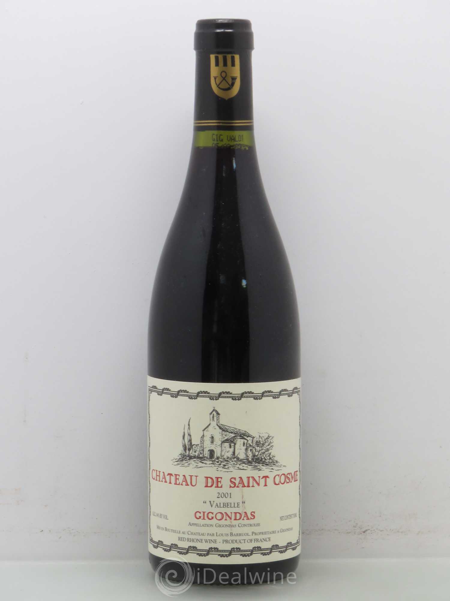 Gigondas Saint Cosme Valbelle 2001 - Lot de 1 bouteille - 0
