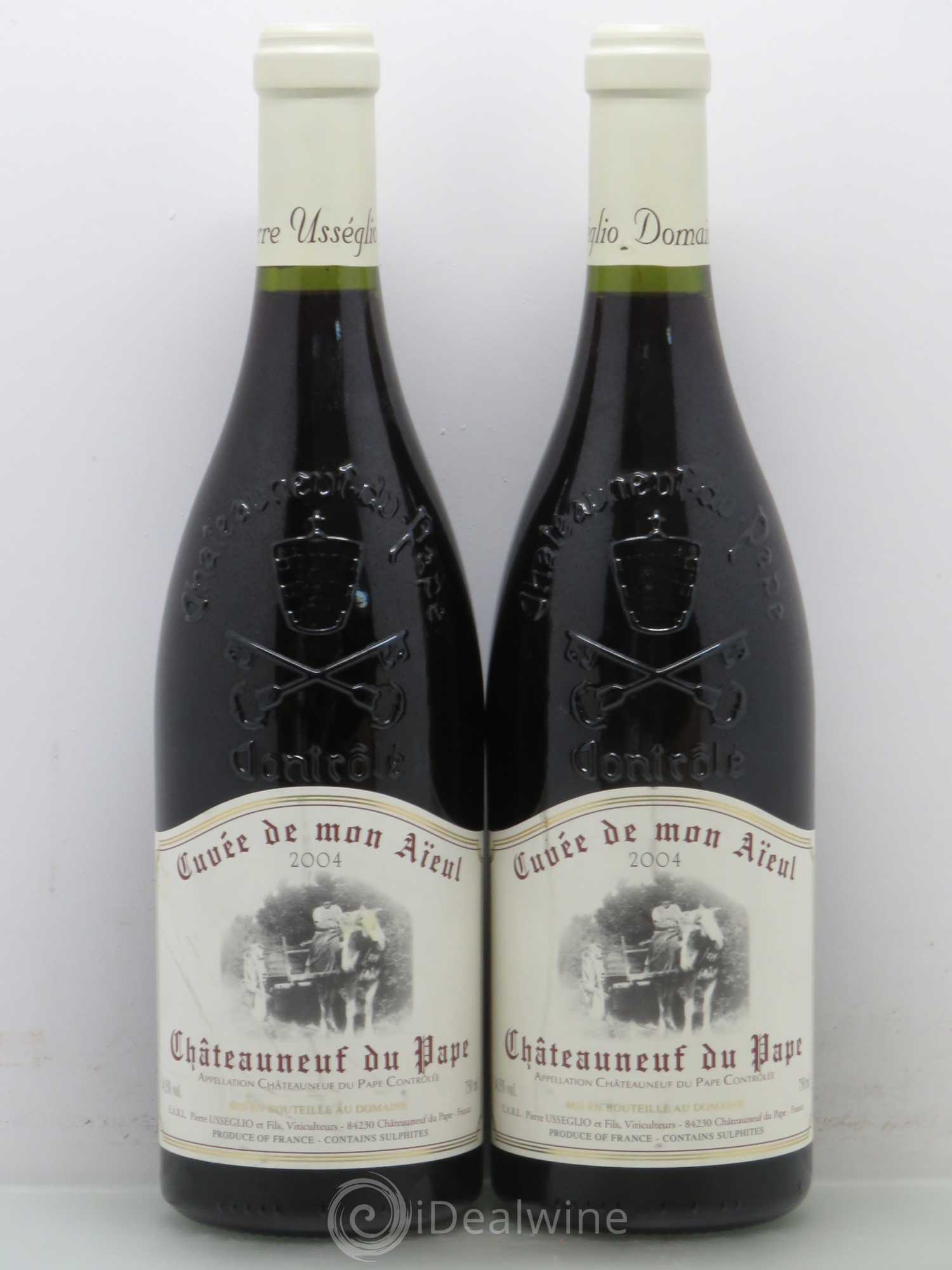 Châteauneuf-du-Pape Cuvée de mon Aïeul Pierre Usseglio & Fils 2004 - Lot de 2 bouteilles - 0