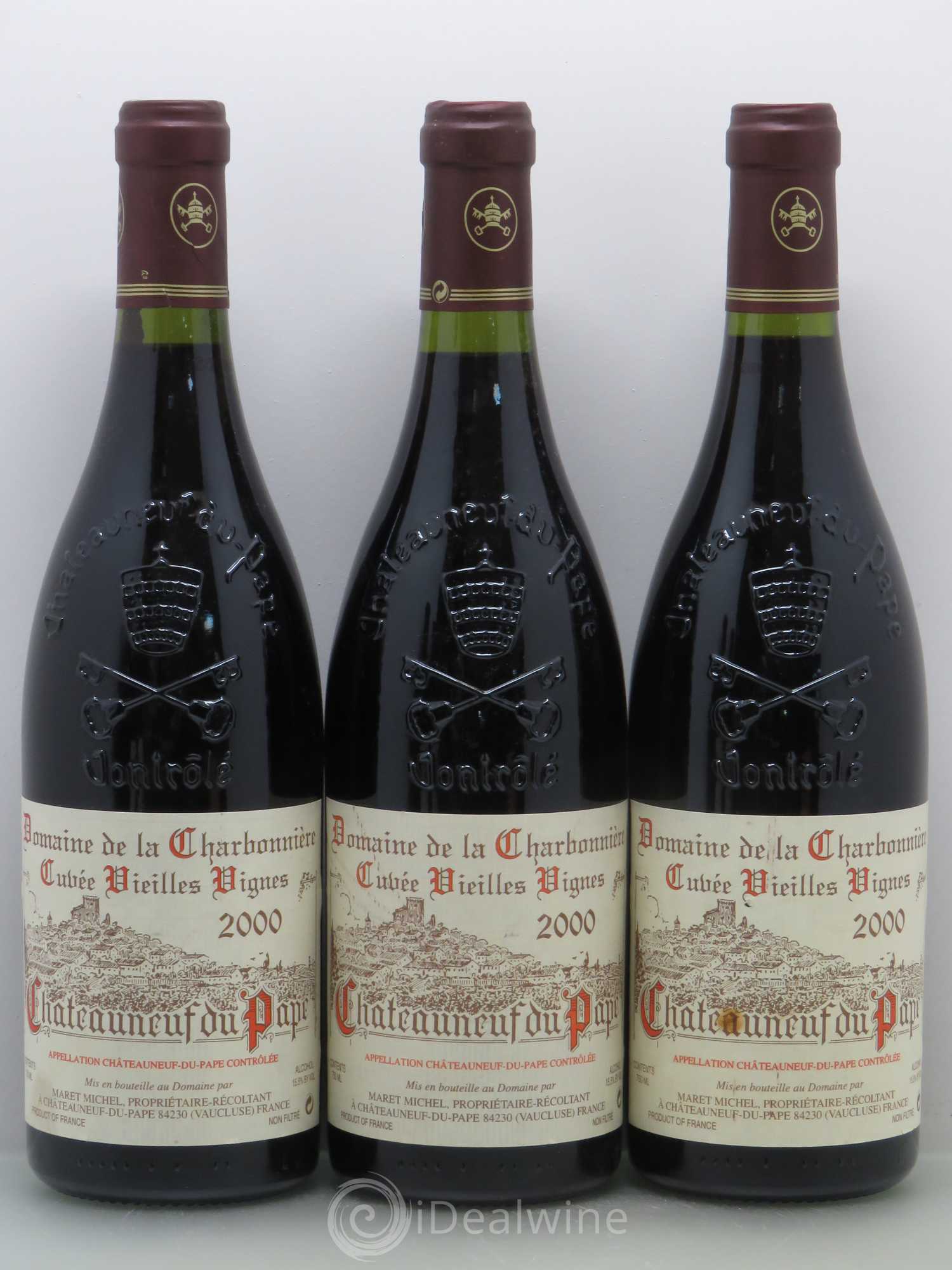 Châteauneuf-du-Pape Vieilles Vignes Charbonnière (Domaine de la) 2000 - Lot de 5 bouteilles - 1