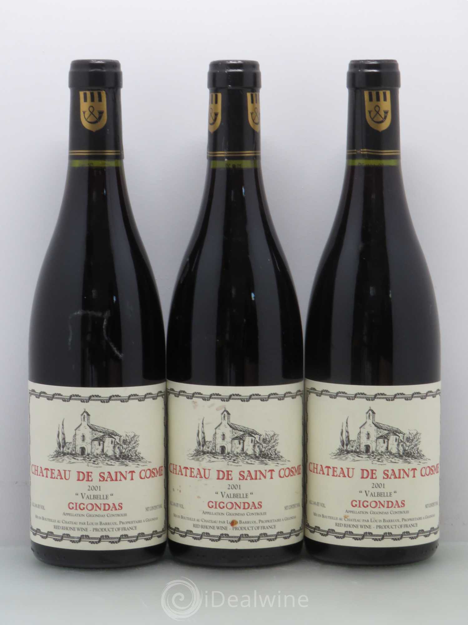 Gigondas Saint Cosme Valbelle 2001 - Lot de 6 bouteilles - 2