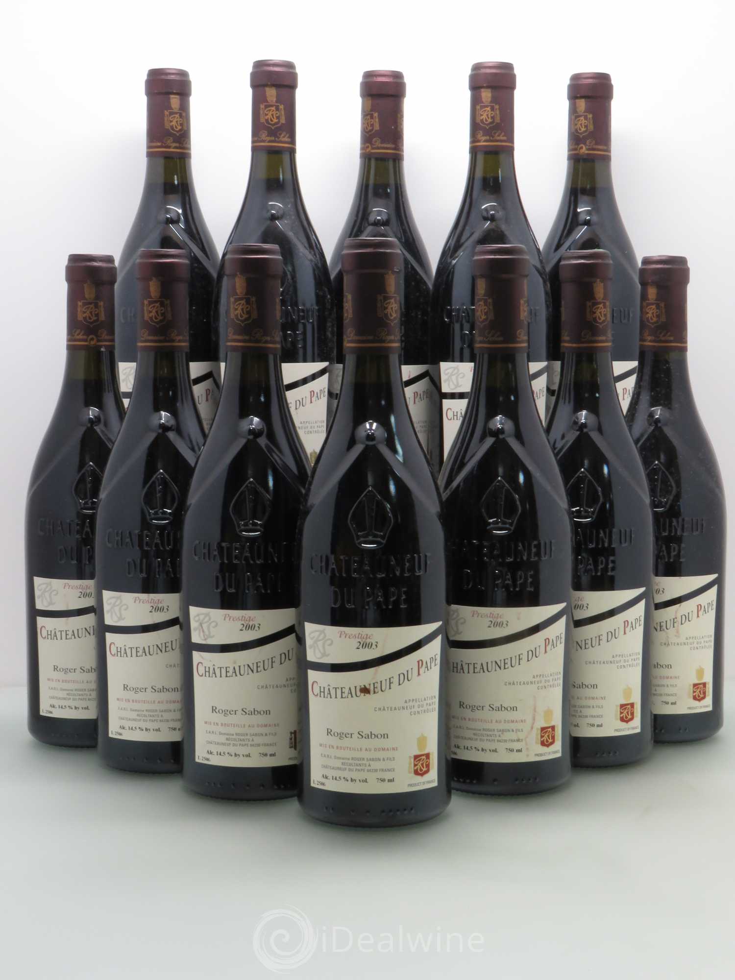Châteauneuf-du-Pape Cuvée Prestige Roger Sabon (Domaine) 2003 - Lot de 12 bouteilles - 0