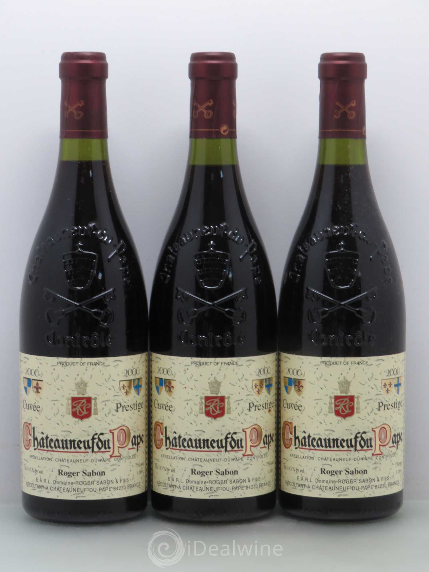 Châteauneuf-du-Pape Cuvée Prestige Roger Sabon (Domaine) 2000 - Lot de 6 bouteilles - 2