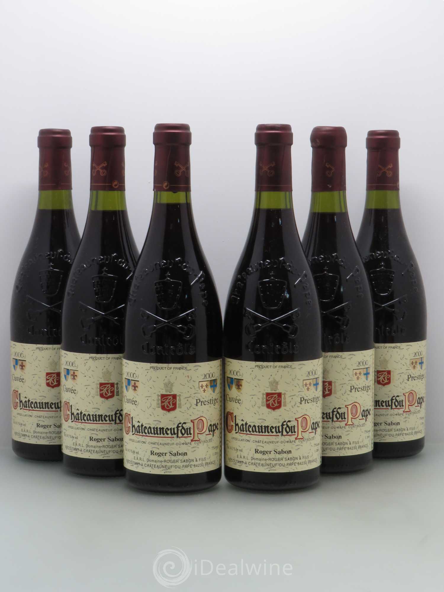 Châteauneuf-du-Pape Cuvée Prestige Roger Sabon (Domaine) 2000 - Lot de 6 bouteilles - 0