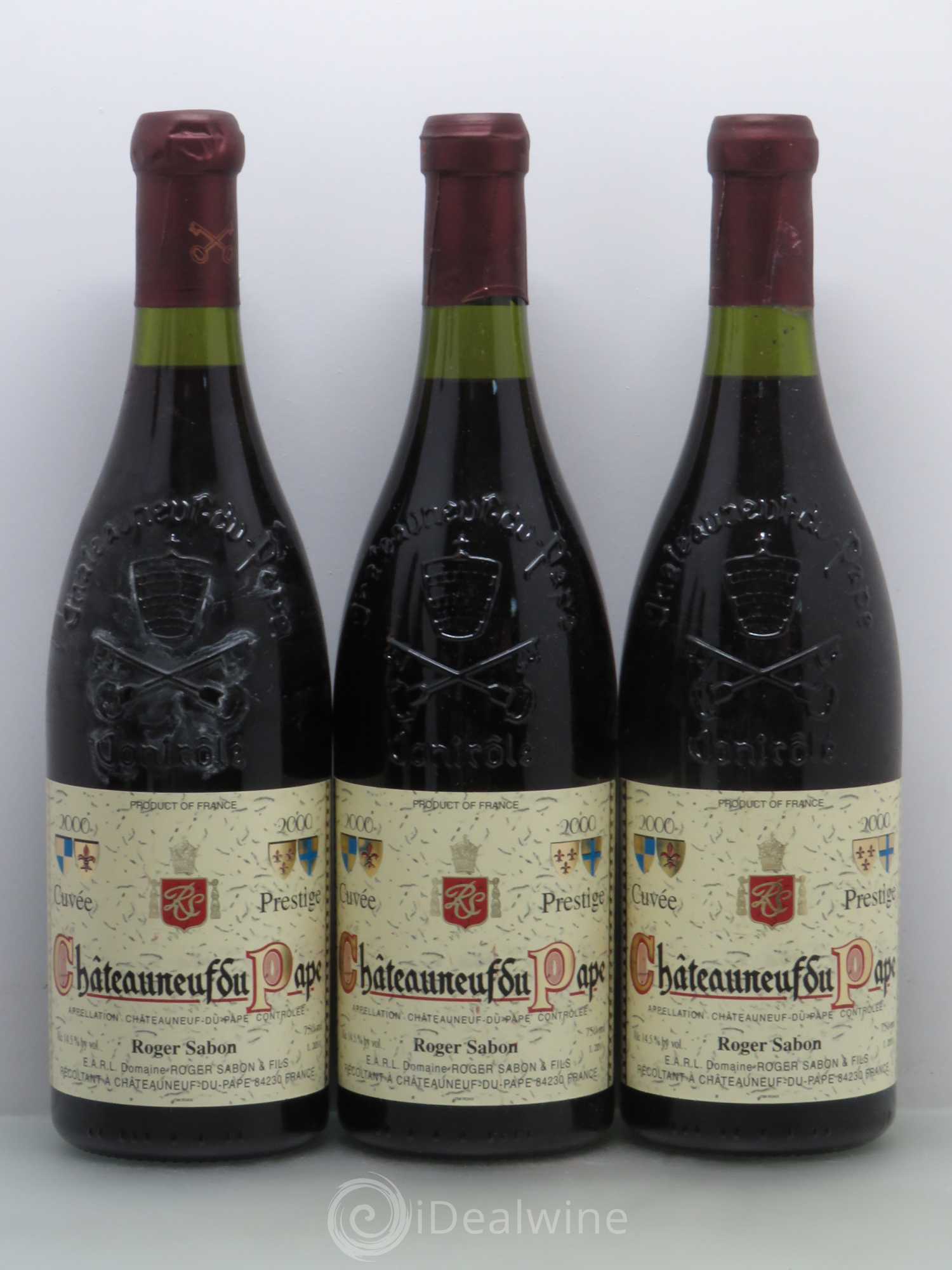 Châteauneuf-du-Pape Cuvée Prestige Roger Sabon (Domaine) 2000 - Lot de 6 bouteilles - 2