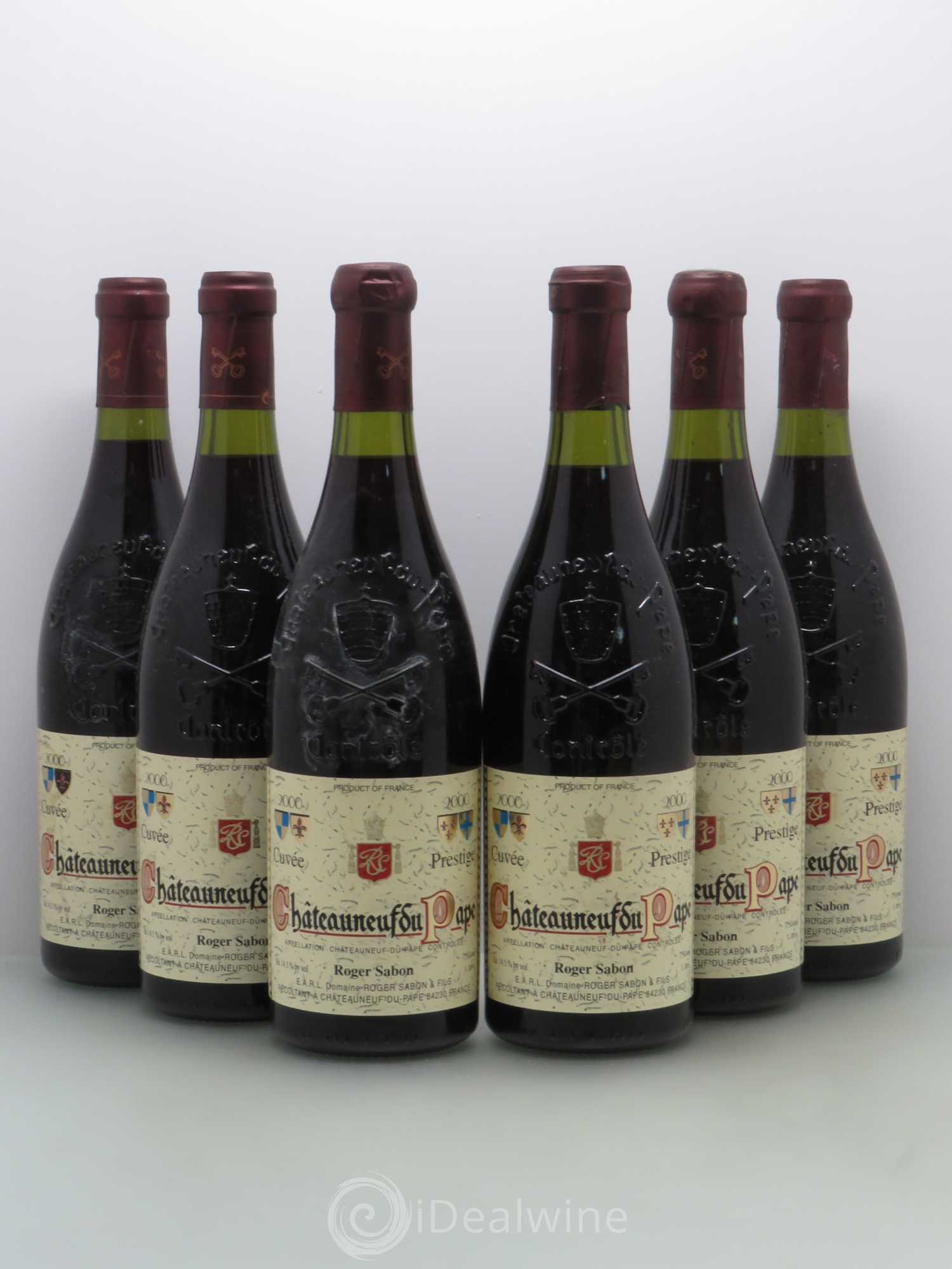 Châteauneuf-du-Pape Cuvée Prestige Roger Sabon (Domaine) 2000 - Lot de 6 bouteilles - 0