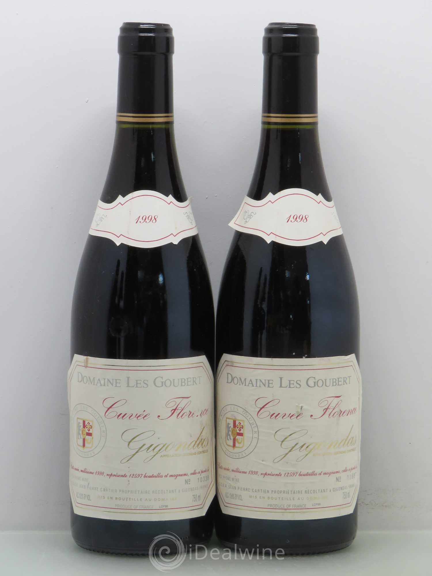 Gigondas Cuvée Florence Les Goubert (Domaine) 1998 - Lot de 4 bouteilles - 1