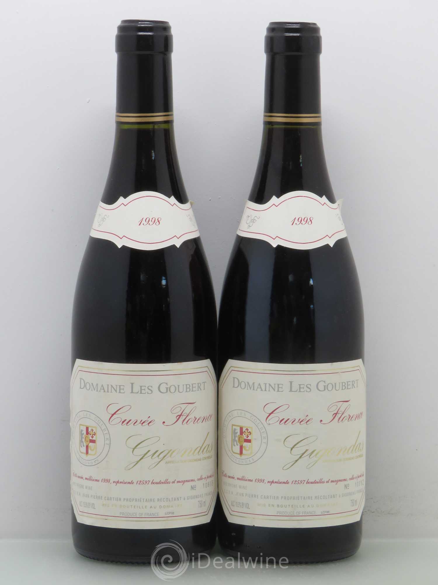 Gigondas Cuvée Florence Les Goubert (Domaine) 1998 - Lot de 4 bouteilles - 2