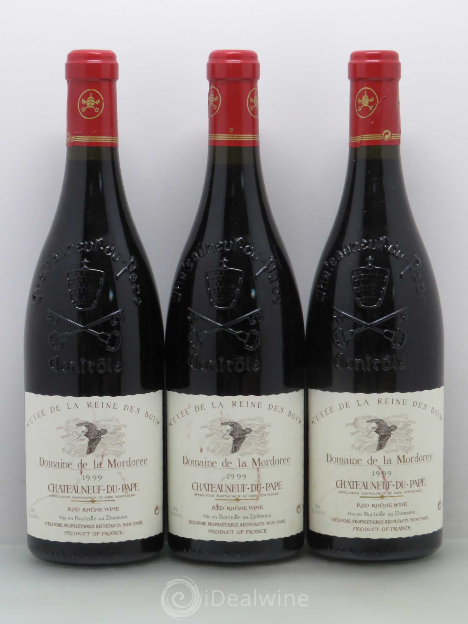 Châteauneuf-du-Pape  Cuvée de la Reine des Bois La Mordorée (Domaine de) 1999 - Lot de 6 bouteilles - 1