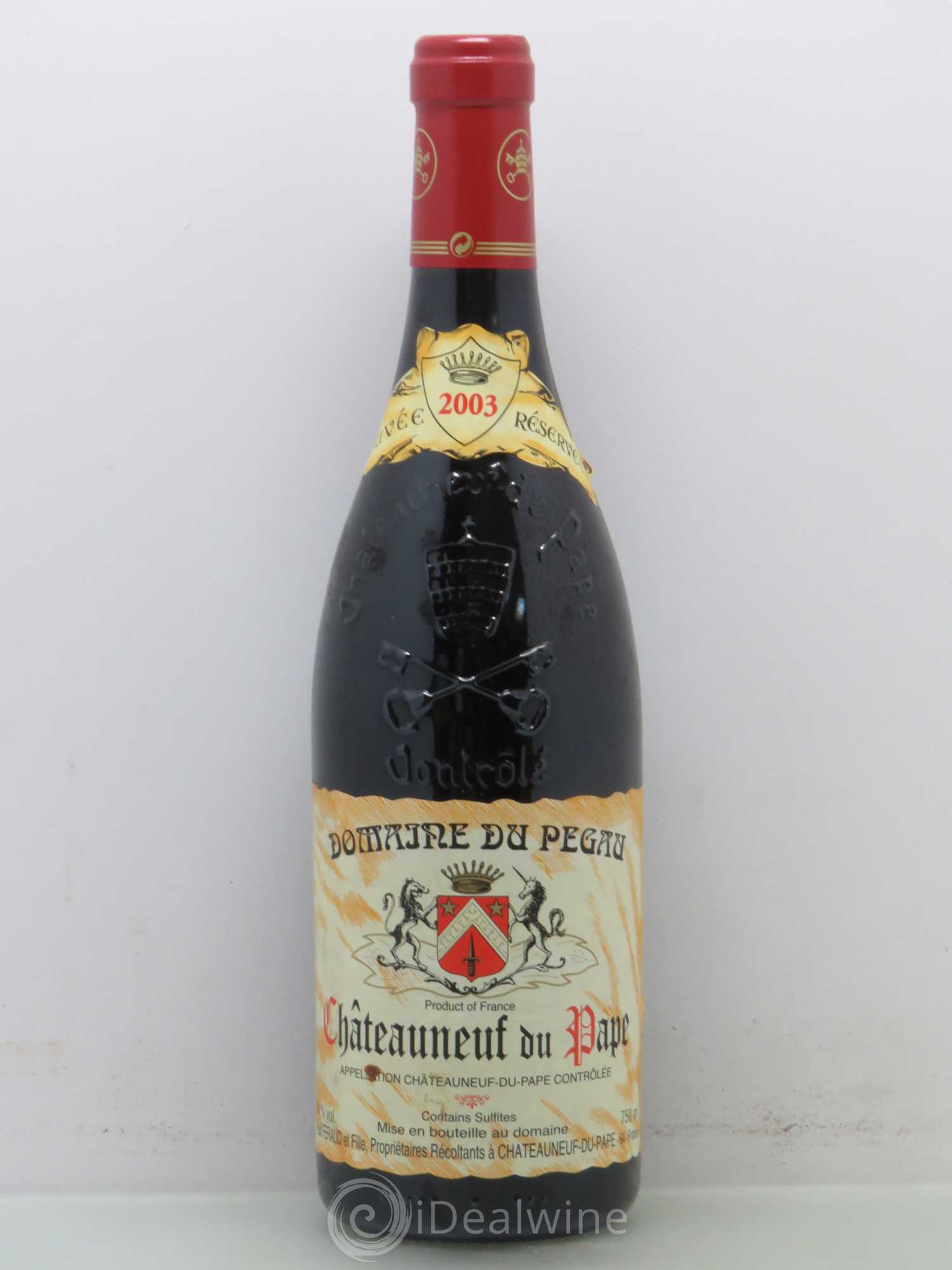 Châteauneuf-du-Pape Domaine du Pégau Cuvée Réservée Paul et Laurence Féraud 2003 - Lot de 1 bouteille - 0