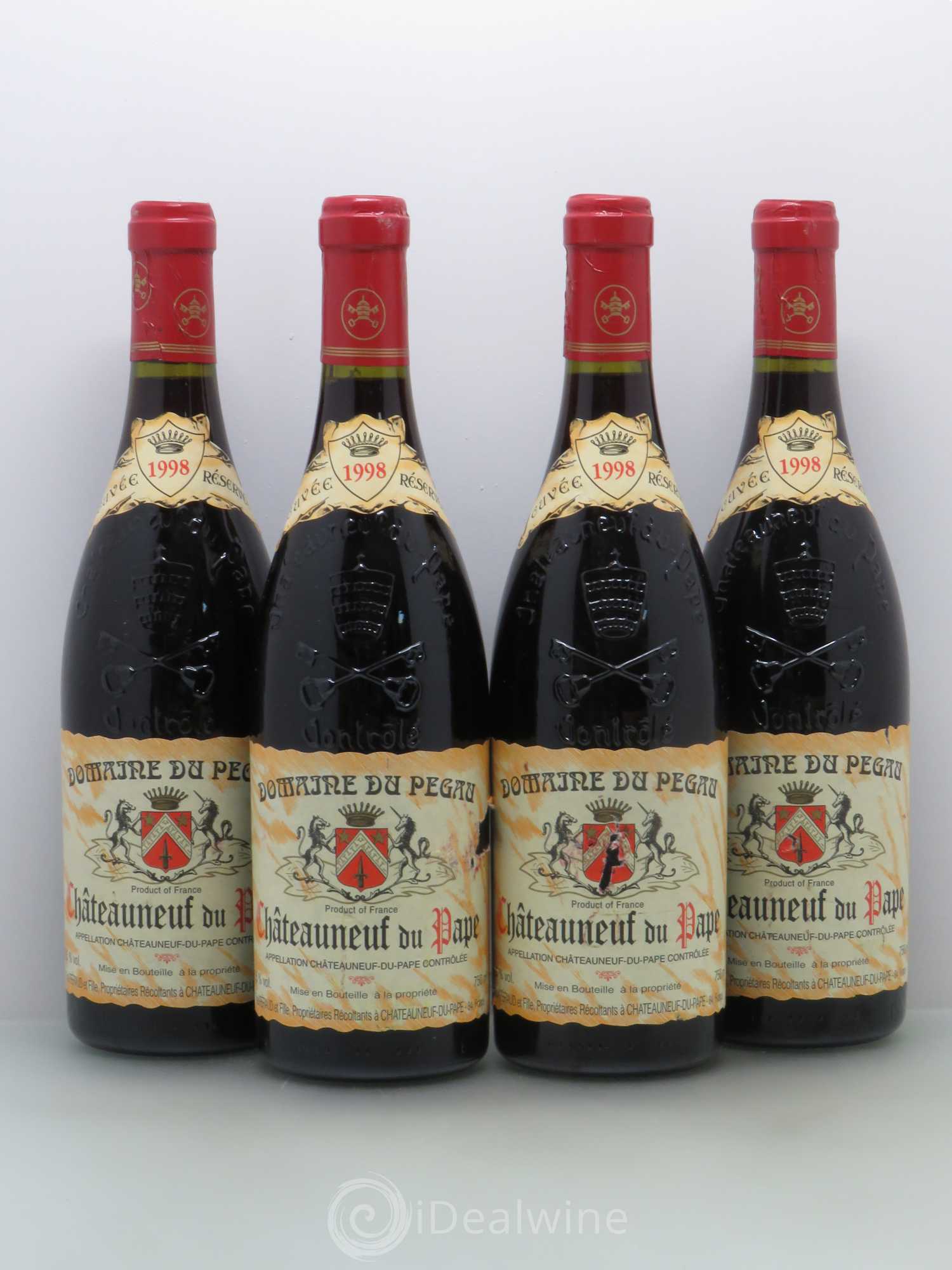Châteauneuf-du-Pape Domaine du Pégau Cuvée Réservée Paul et Laurence Féraud 1998 - Lot de 4 bouteilles - 0