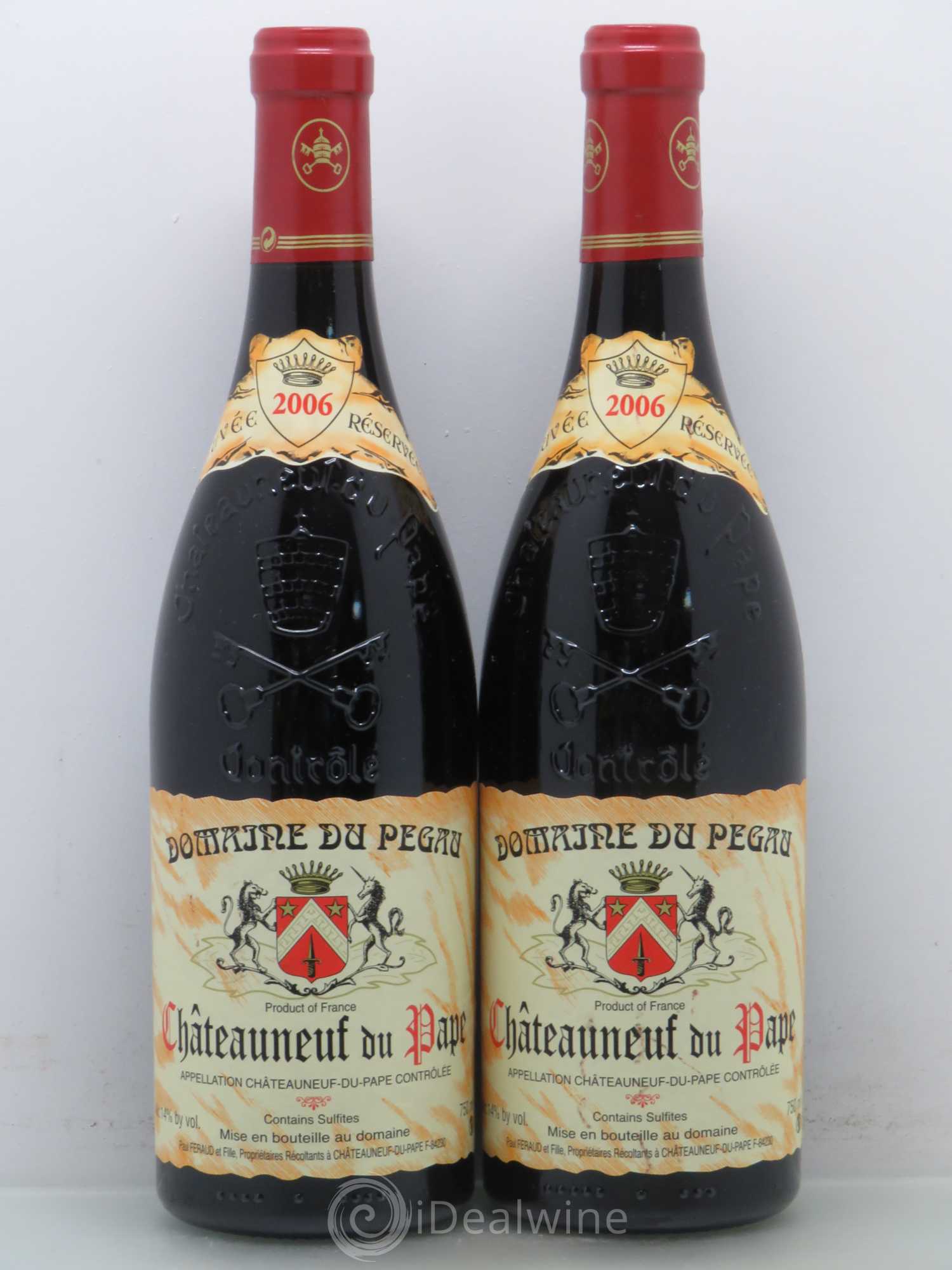 Châteauneuf-du-Pape Domaine du Pégau Cuvée Réservée Paul et Laurence Féraud 2006 - Lot de 2 bouteilles - 0