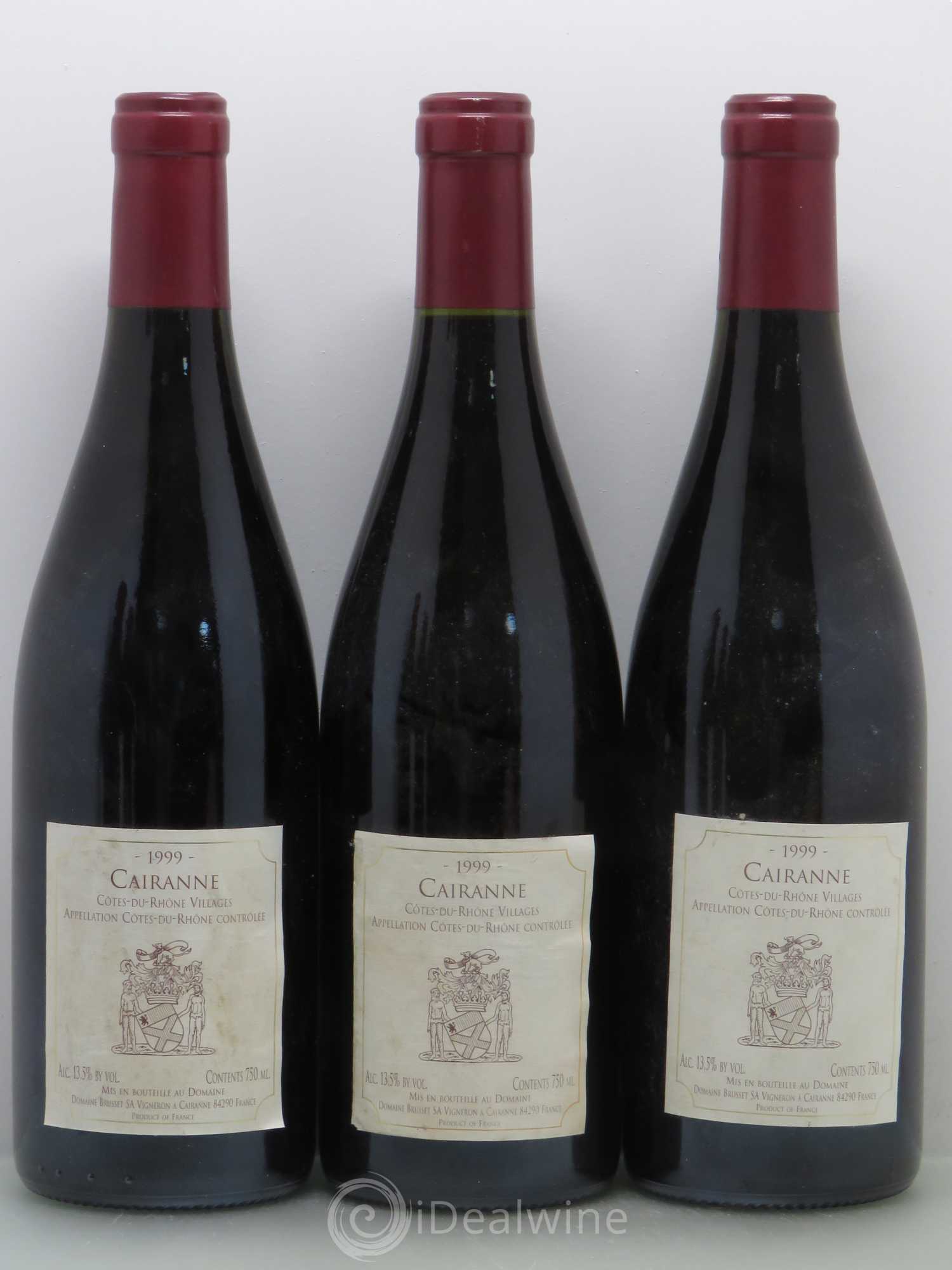 Côtes-du-Rhône-Villages Cairanne Brusset Hommage 1999 - Lot de 6 bouteilles - 2