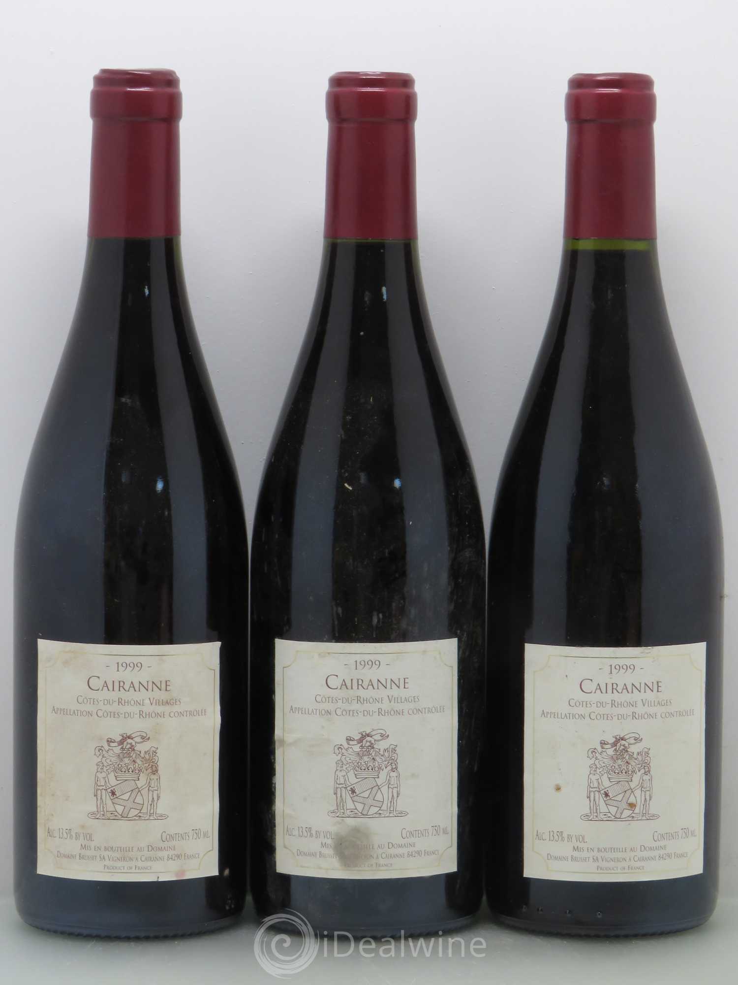 Côtes-du-Rhône-Villages Cairanne Brusset Hommage 1999 - Lot de 6 bouteilles - 4