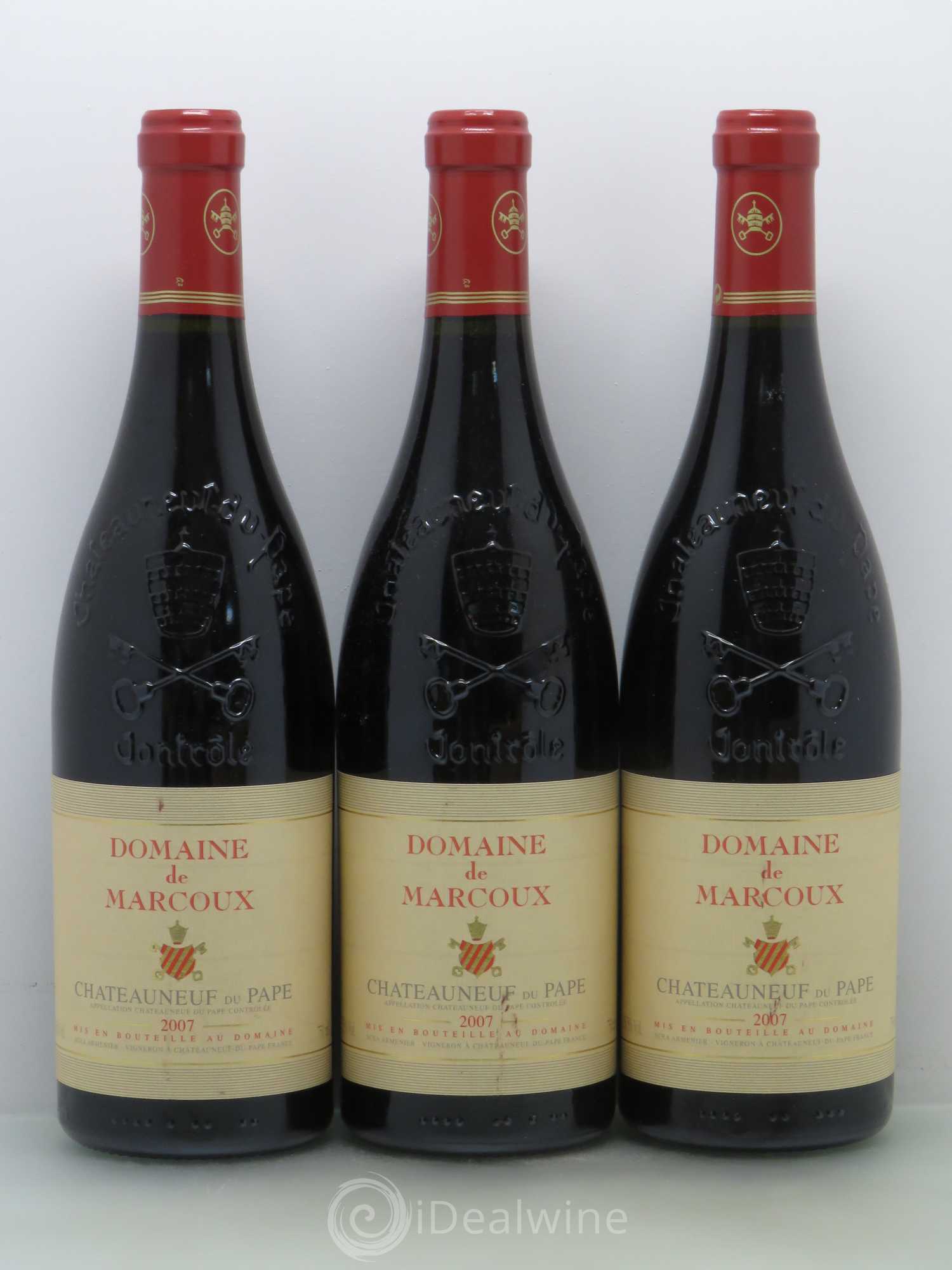 Châteauneuf-du-Pape Marcoux (Domaine de) 2007 - Lot de 6 bouteilles - 1