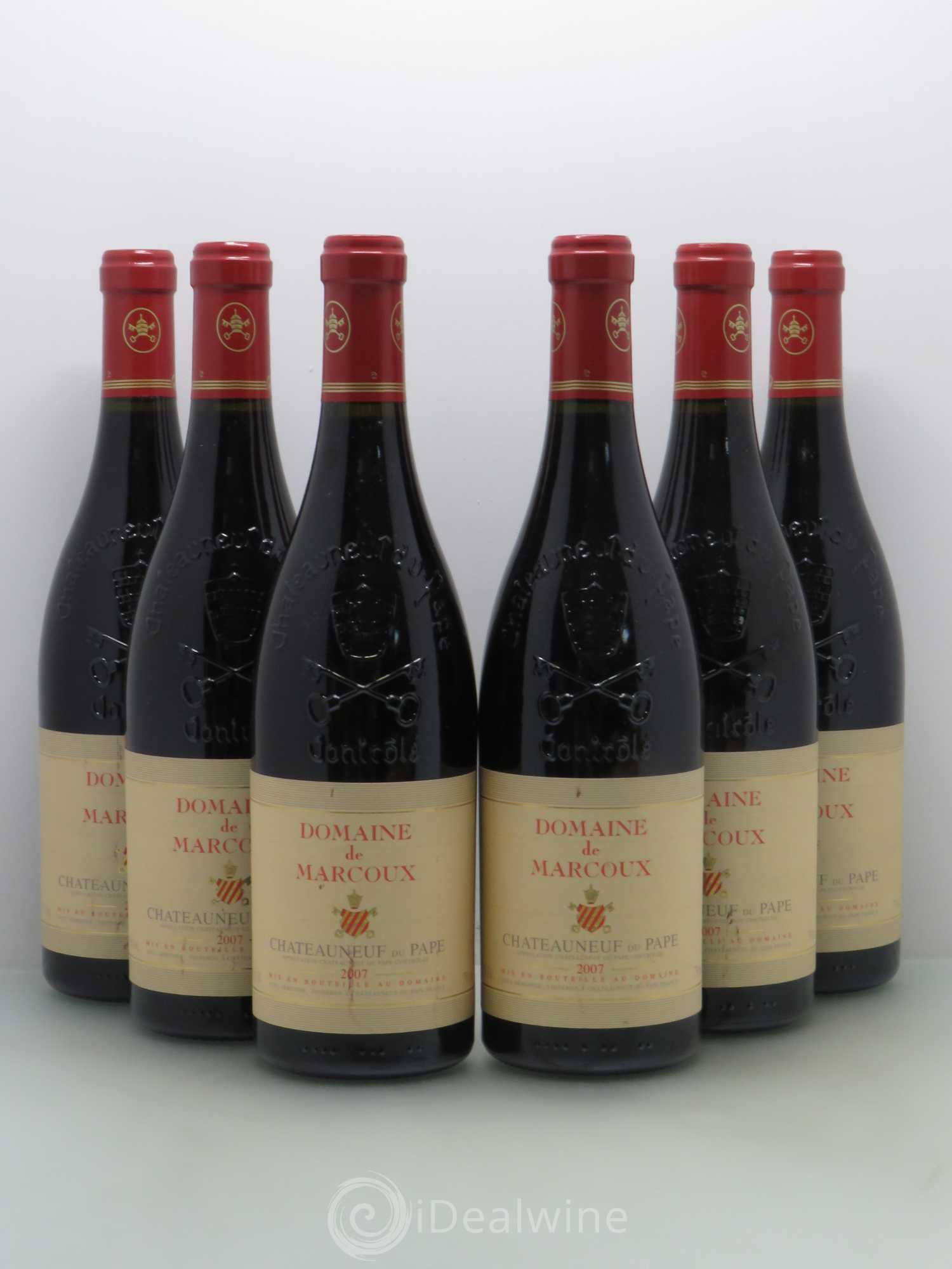 Châteauneuf-du-Pape Marcoux (Domaine de) 2007 - Lot de 6 bouteilles - 0