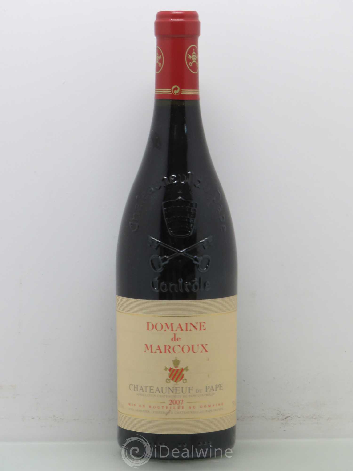 Châteauneuf-du-Pape Marcoux (Domaine de) 2007 - Lot de 1 bouteille - 0