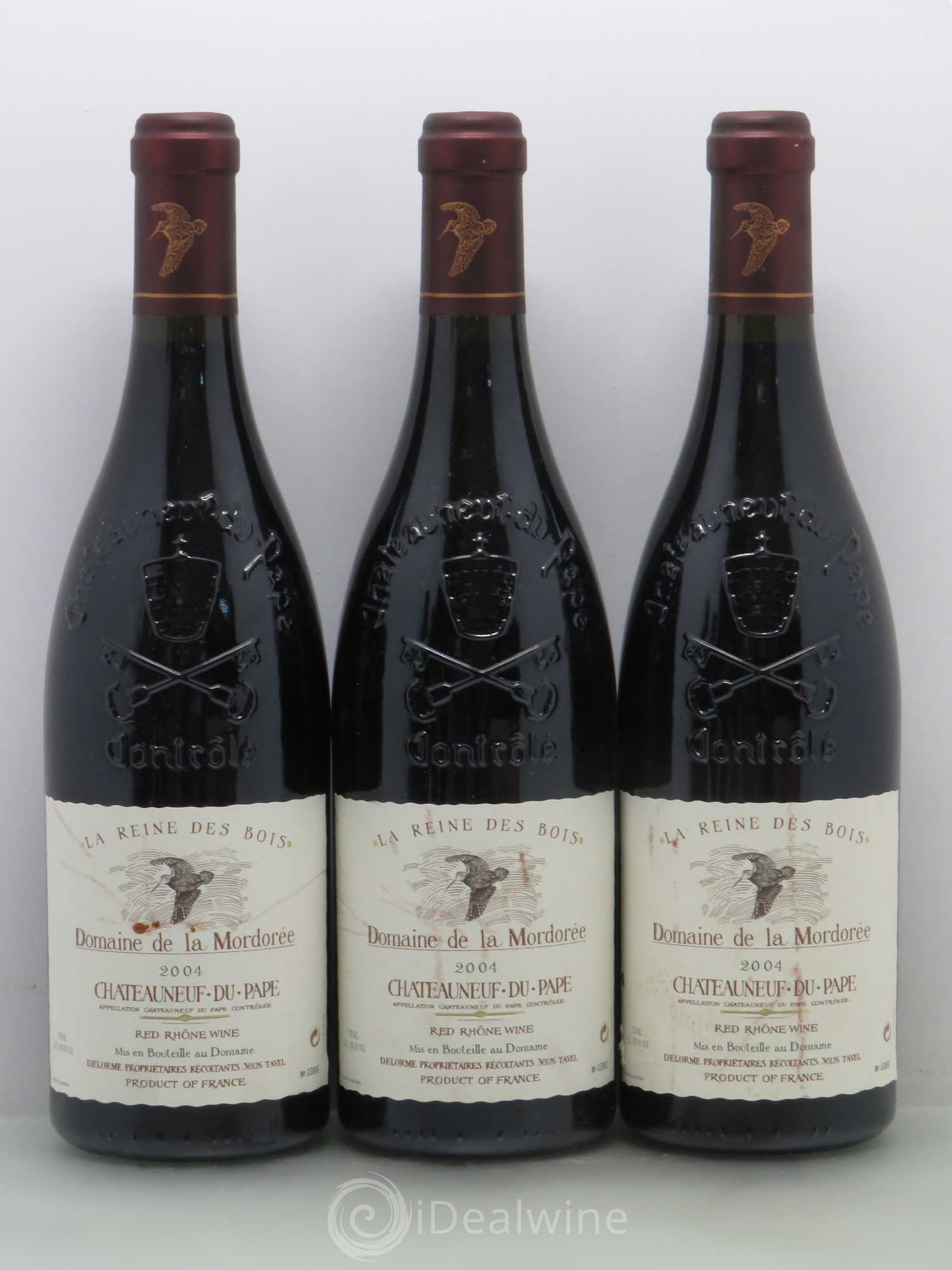 Châteauneuf-du-Pape  Cuvée de la Reine des Bois La Mordorée (Domaine de) 2004 - Lot de 6 bouteilles - 1