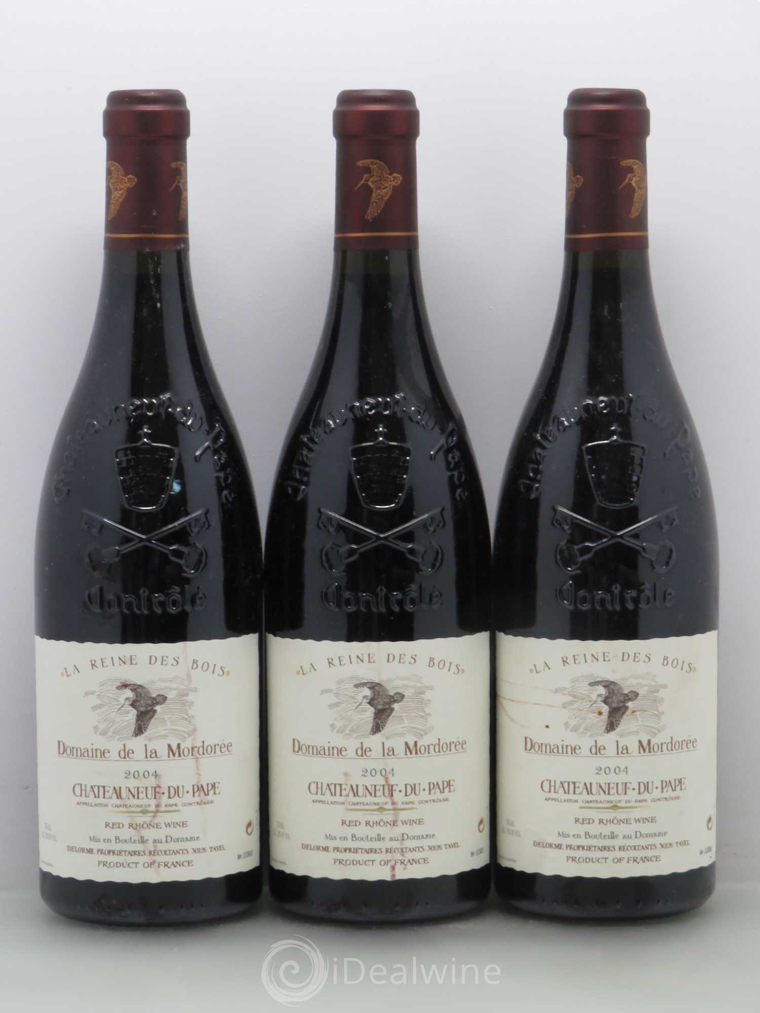 Châteauneuf-du-Pape Cuvée de la Reine des Bois La Mordorée (Domaine de) 2004 - Lot de 3 bouteilles - 0
